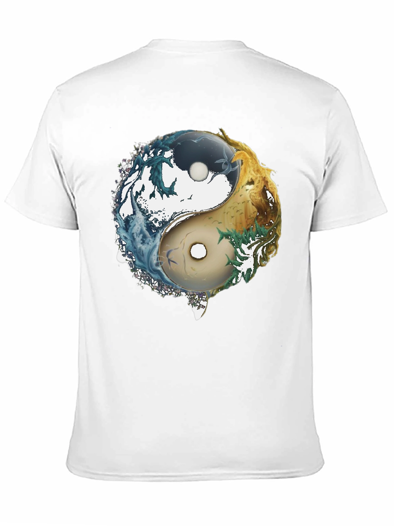 Yin Yang Elements Graphic T-Shirt - Balance & Harmony
