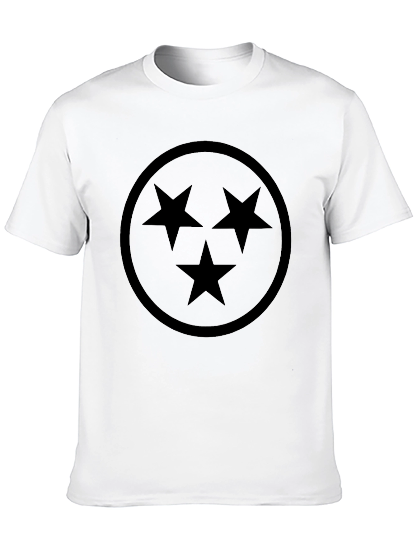 Three Star Black Graphic Tee