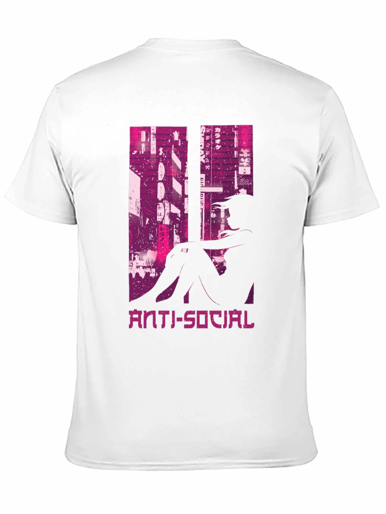 Anti-Social Cityscape Graphic Tee - Black