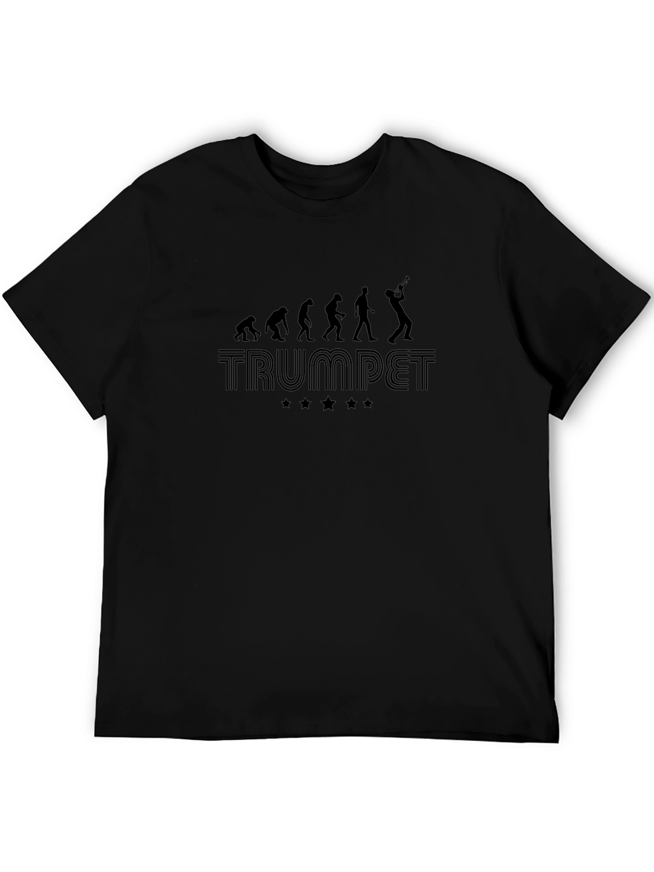 Trumpet Evolution Graphic Tee - Black