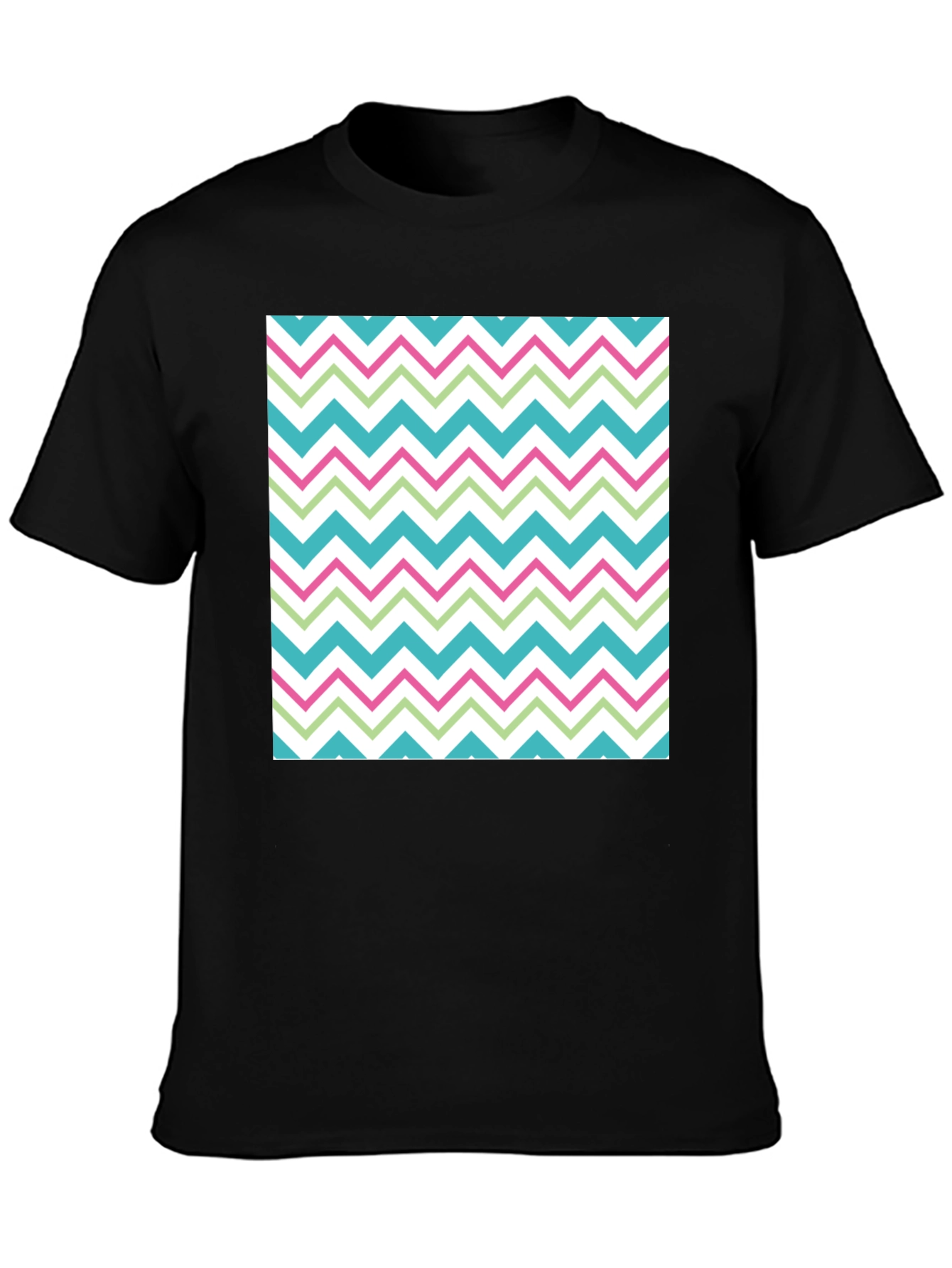 Trendy Chevron Pattern T-Shirt - Comfortable Casual Wear