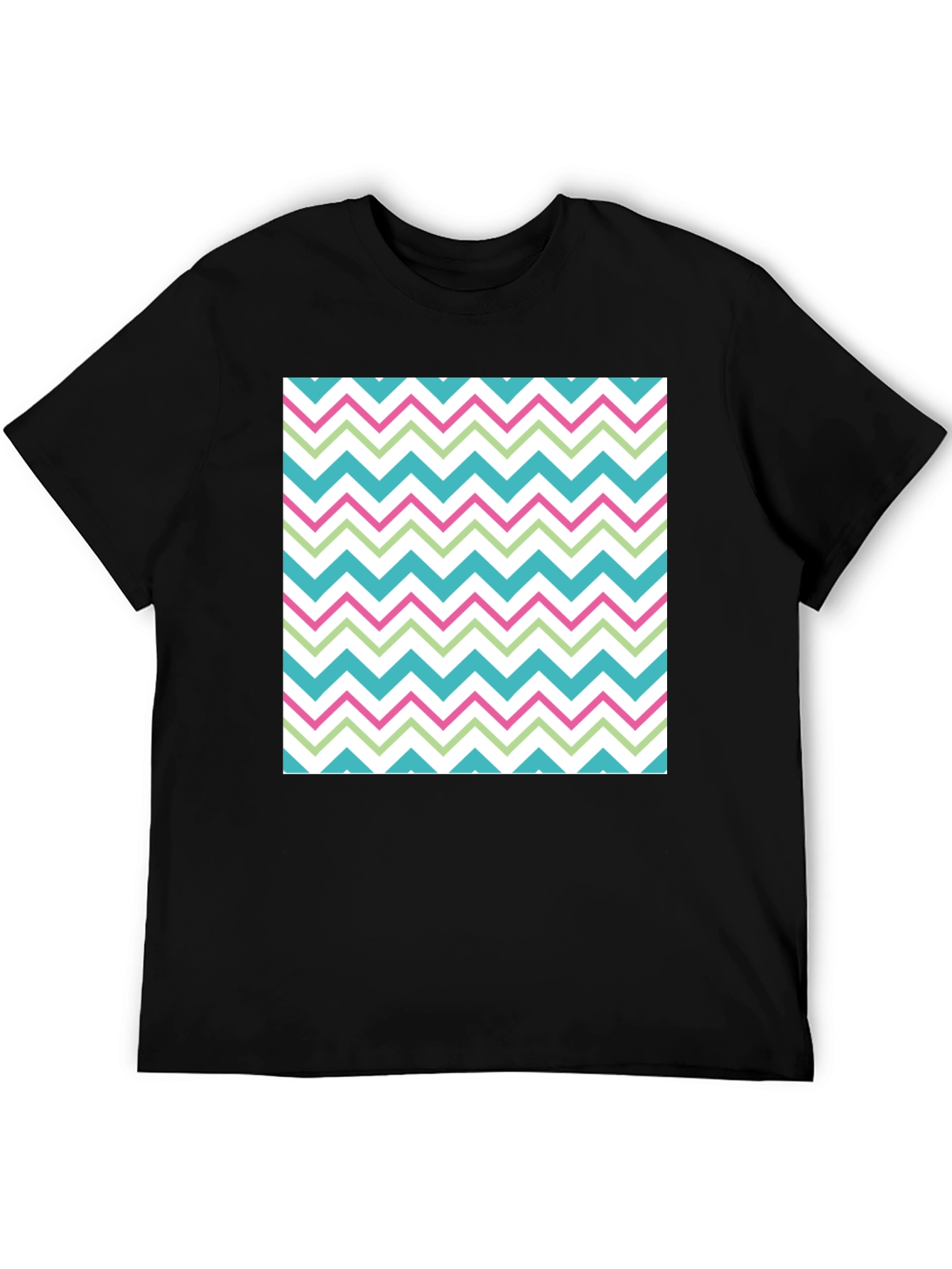 Trendy Chevron Pattern T-Shirt - Comfortable Casual Wear