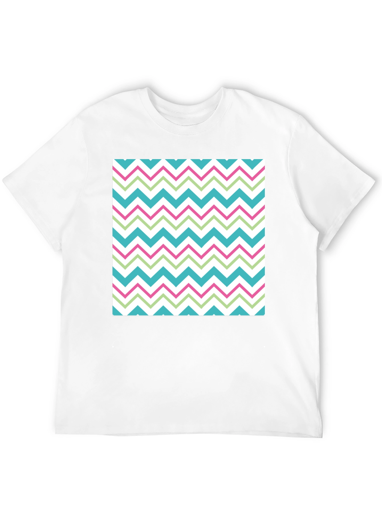 Trendy Chevron Pattern T-Shirt - Comfortable Casual Wear