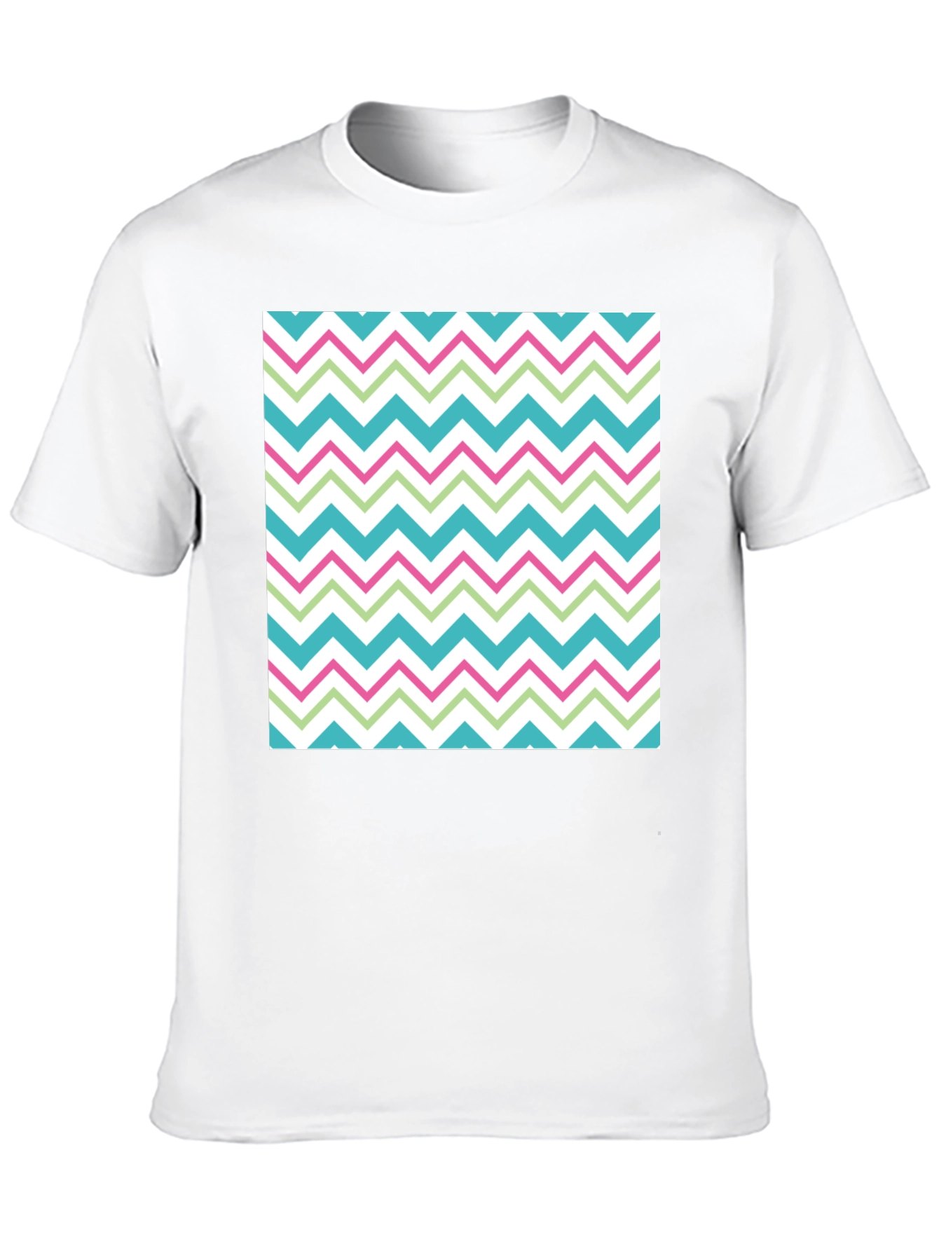Trendy Chevron Pattern T-Shirt - Comfortable Casual Wear