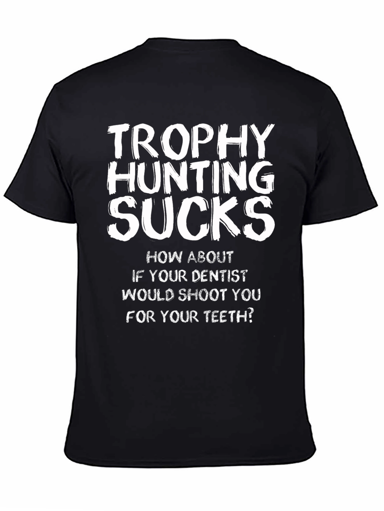 Trophy Hunting Sucks Graphic Tee
