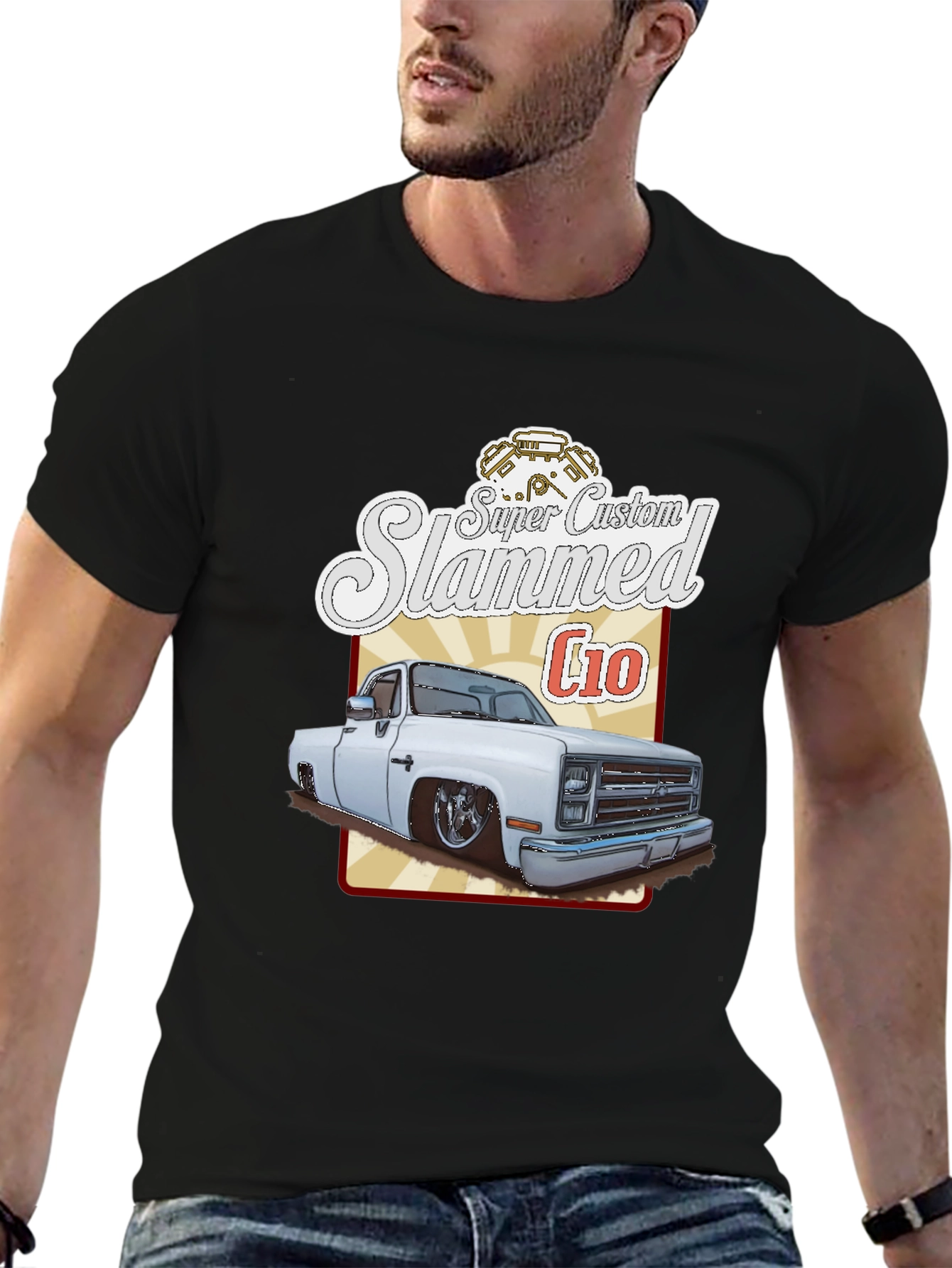 Super Custom Slammed C10 T-Shirt