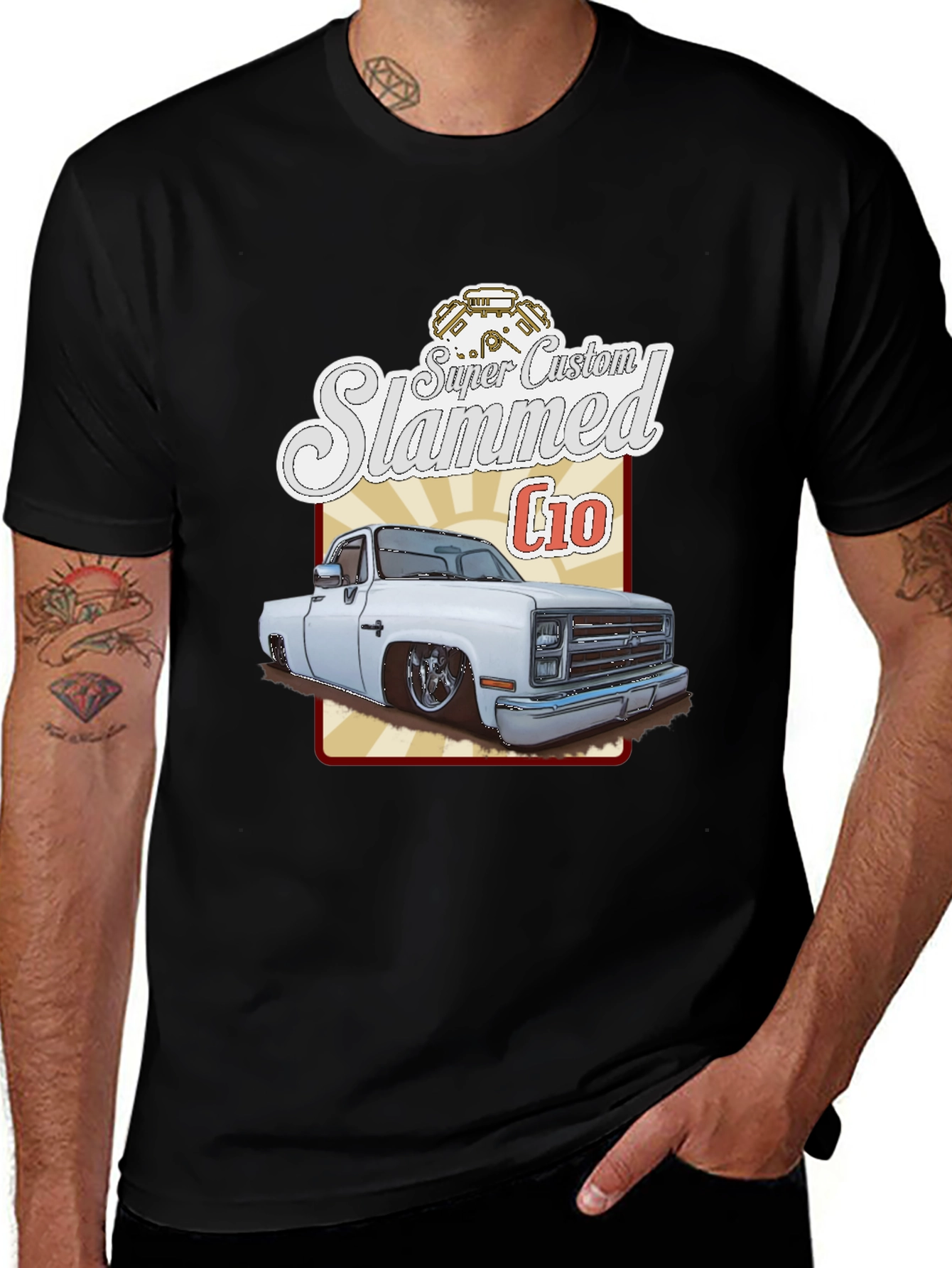 Super Custom Slammed C10 T-Shirt