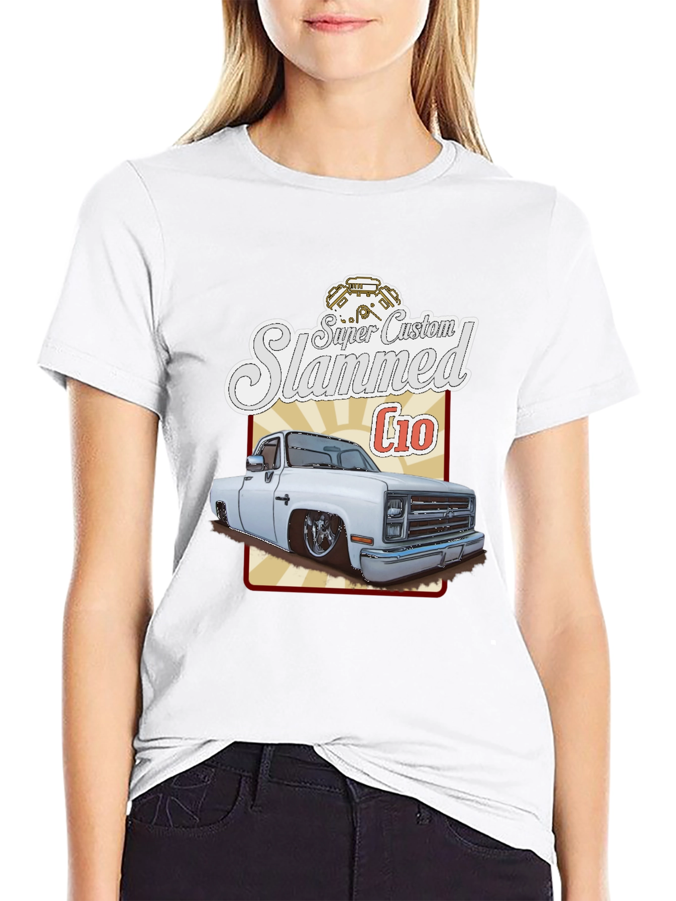 Super Custom Slammed C10 T-Shirt