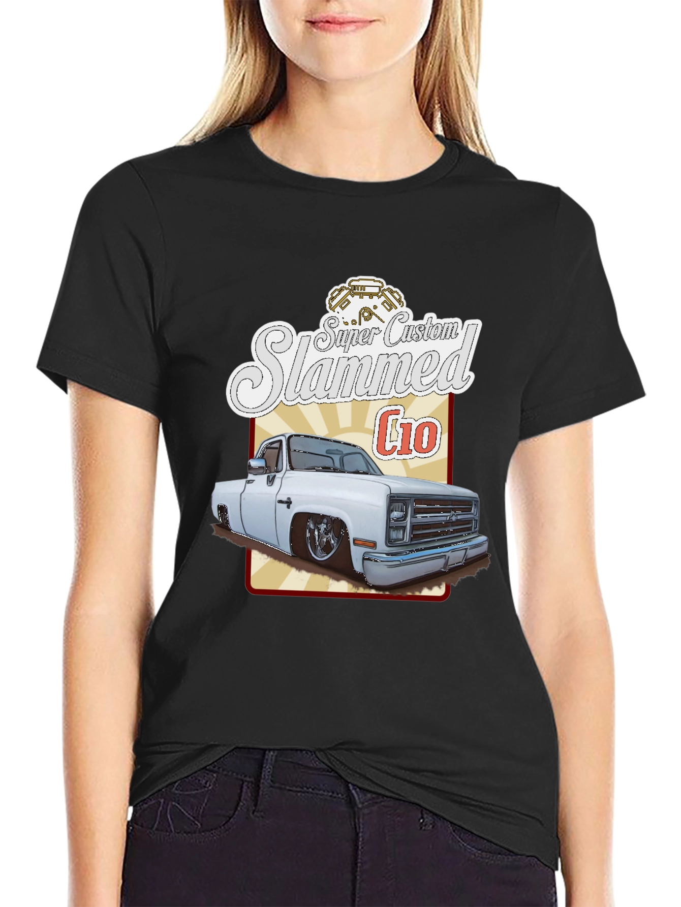 Super Custom Slammed C10 T-Shirt