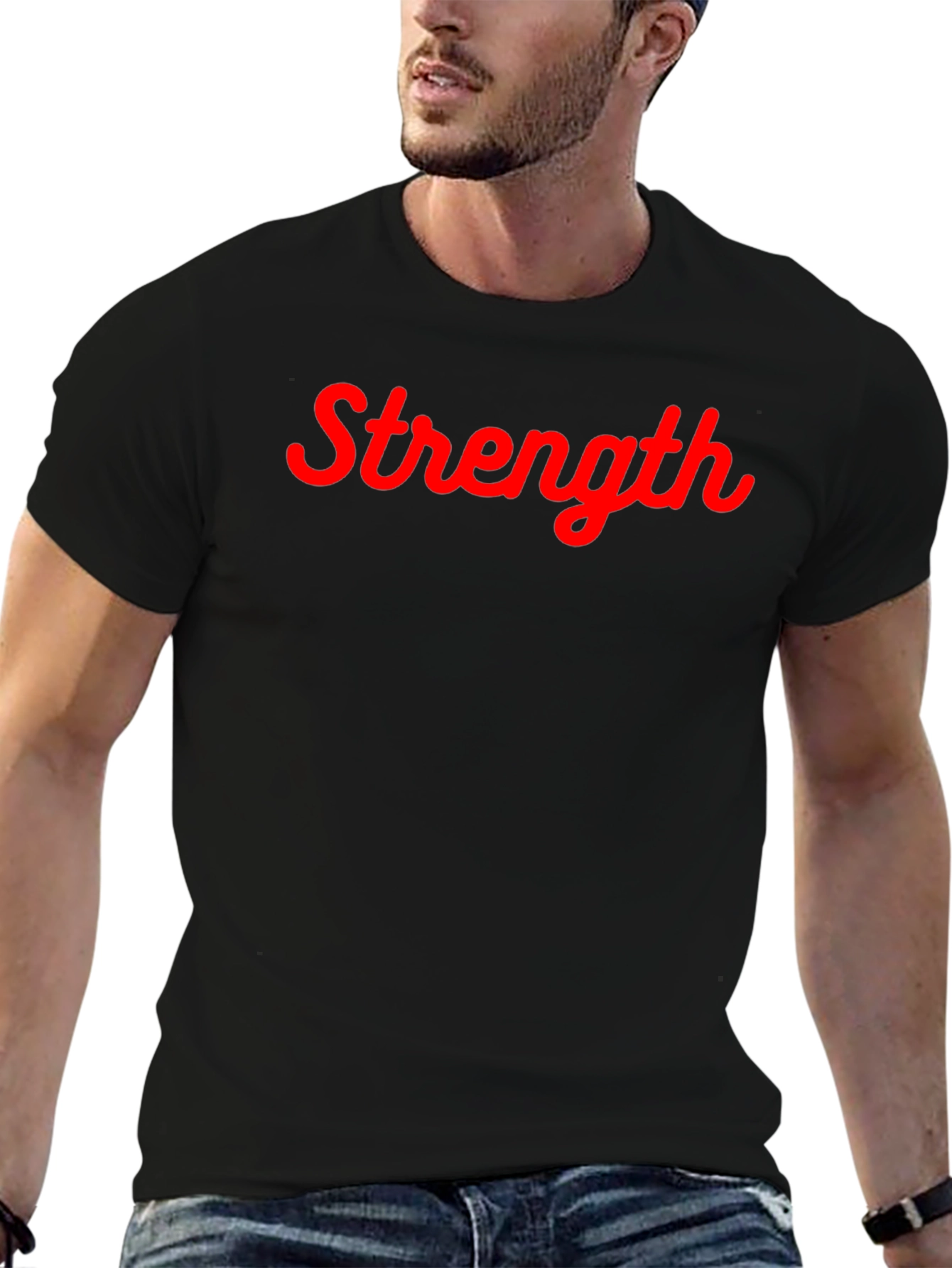 Strength Graphic Tee - Mens Black T-Shirt