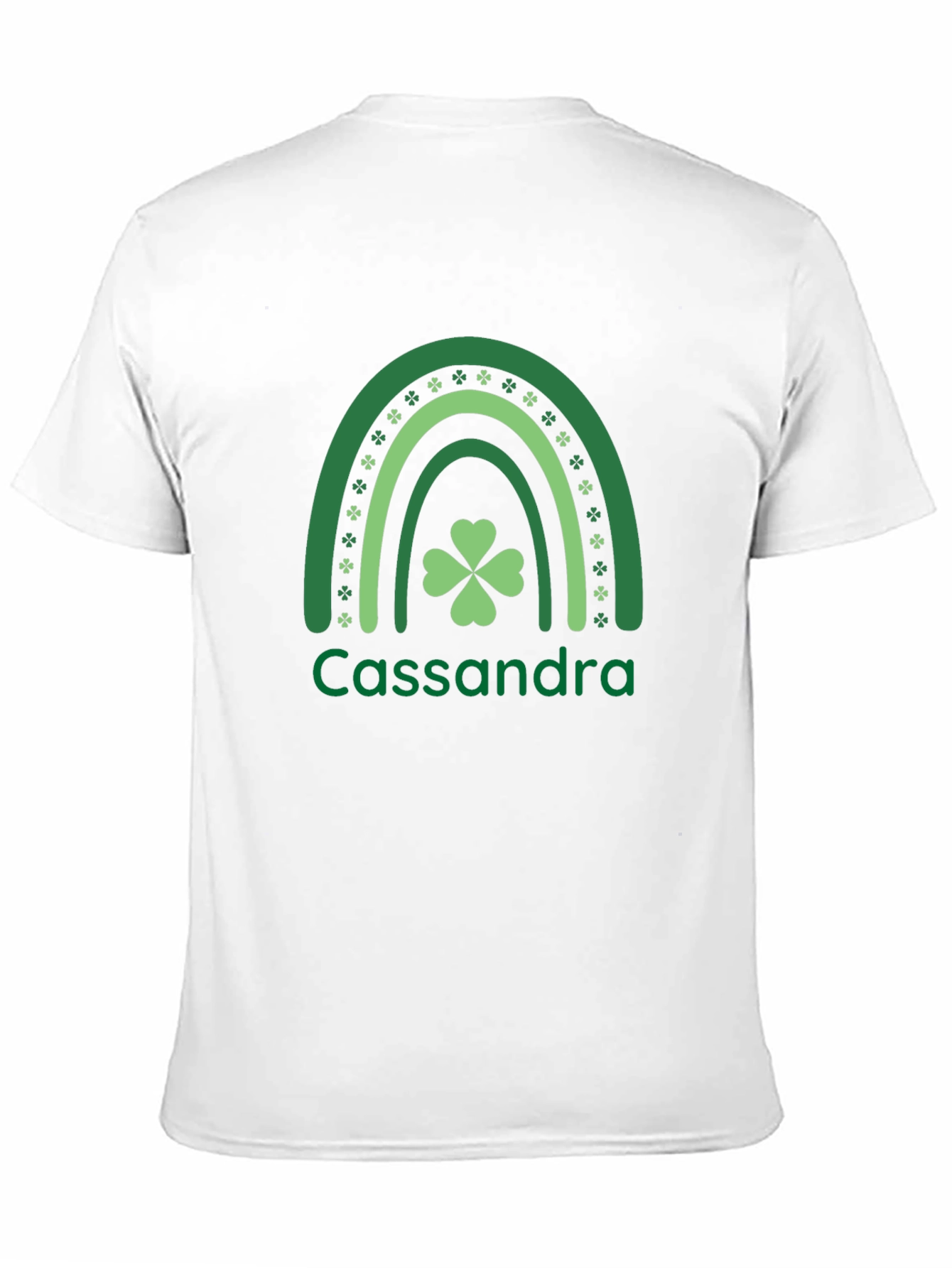 St. Patricks Day Cassandra Rainbow Clover T-Shirt