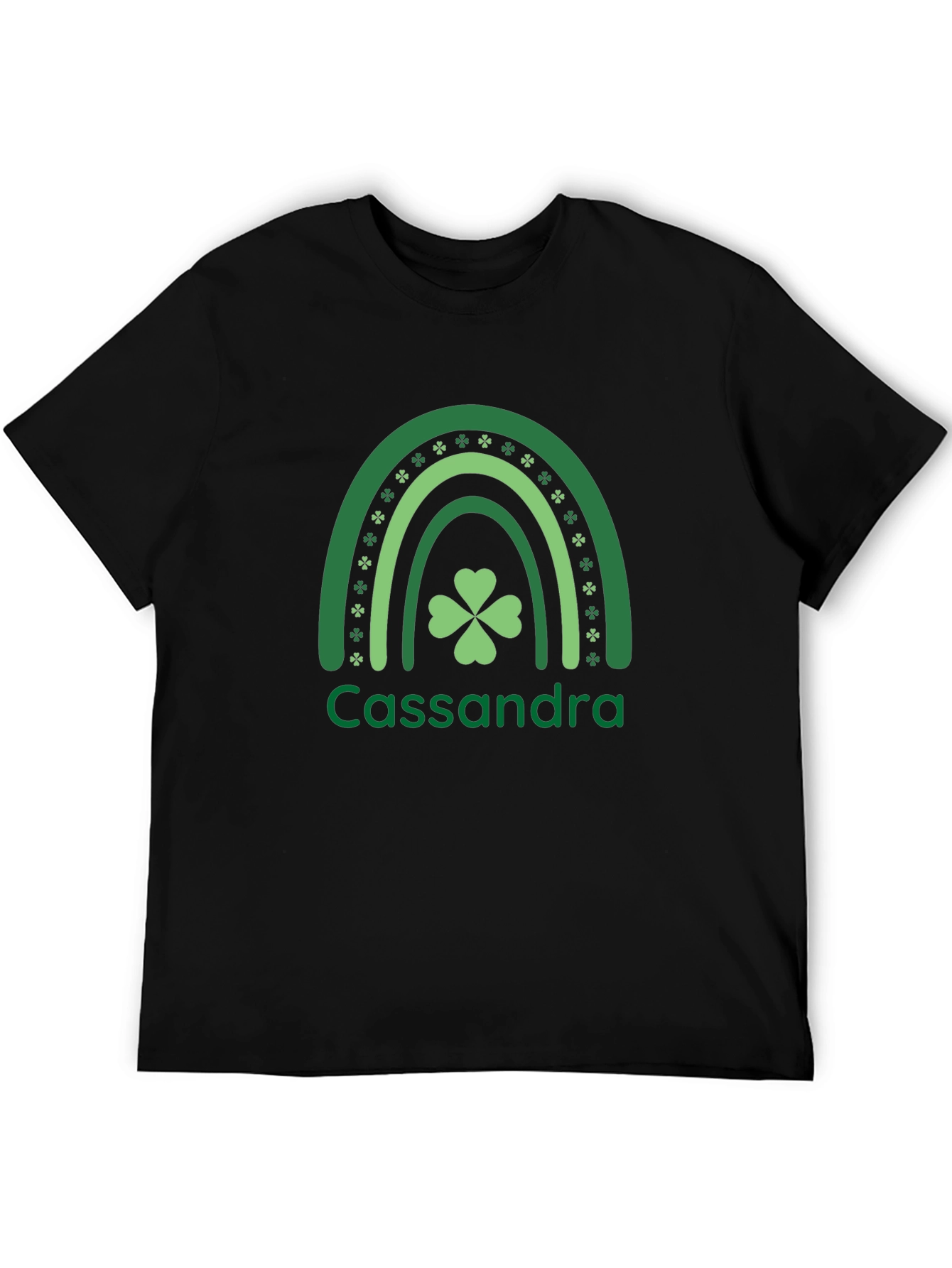 St. Patricks Day Cassandra Rainbow Clover T-Shirt