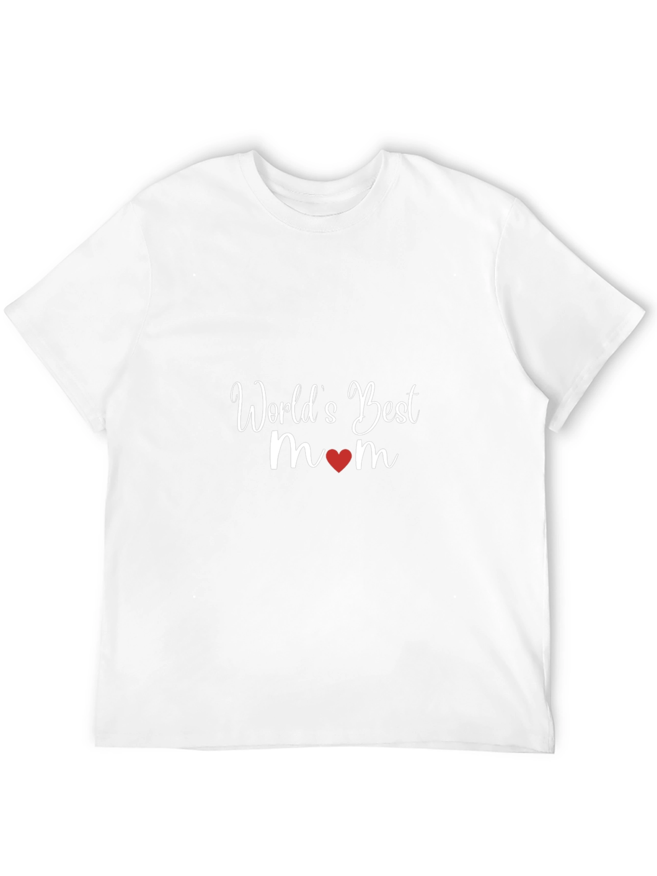 Worlds Best Mom T-Shirt - Heart Design