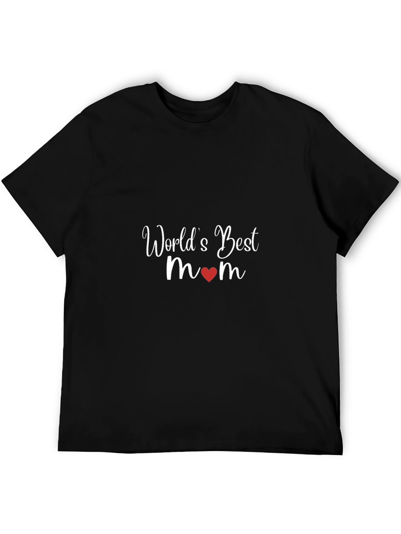 Worlds Best Mom T-Shirt - Heart Design
