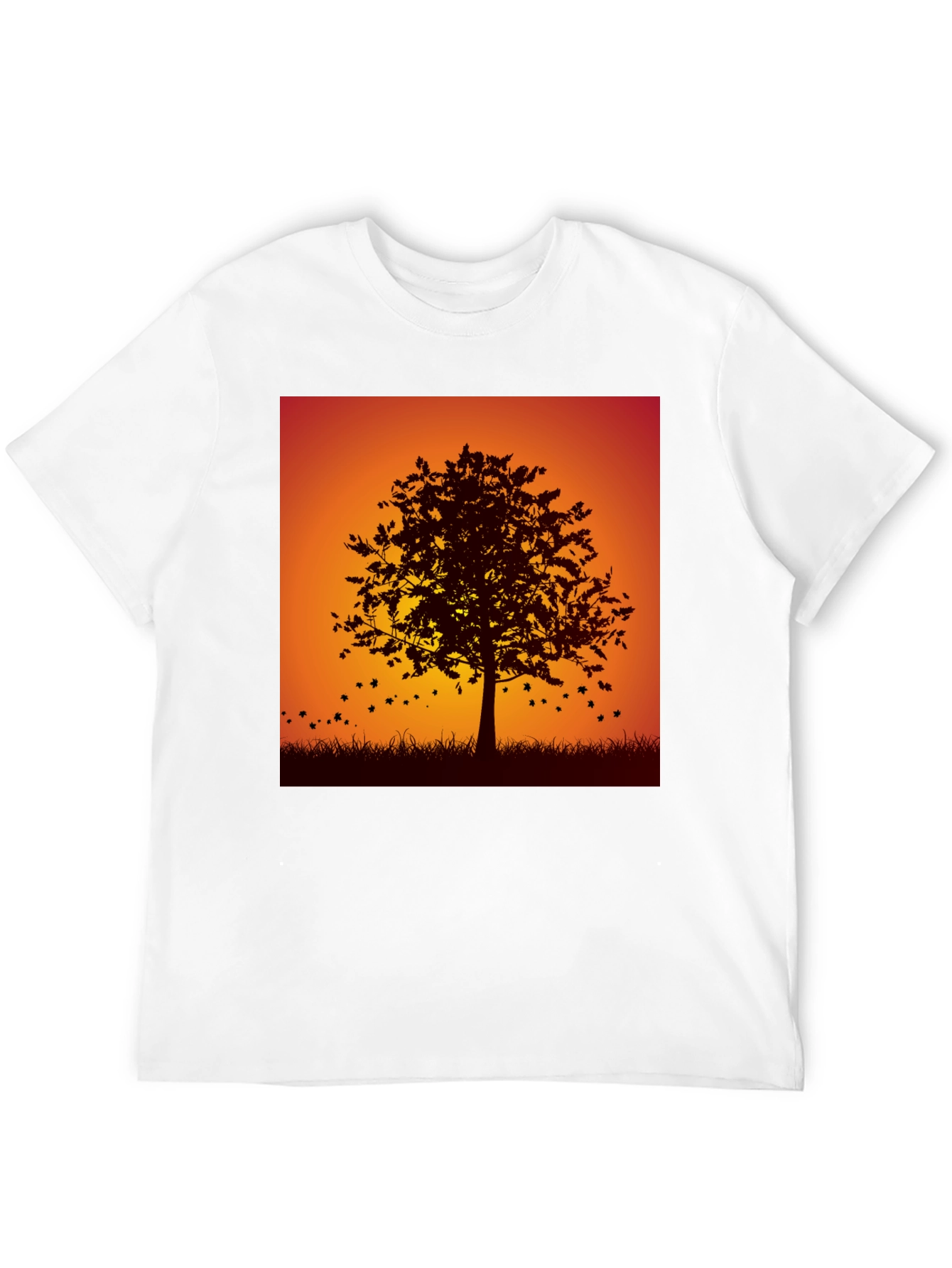 Autumn Tree Graphic Black Tee