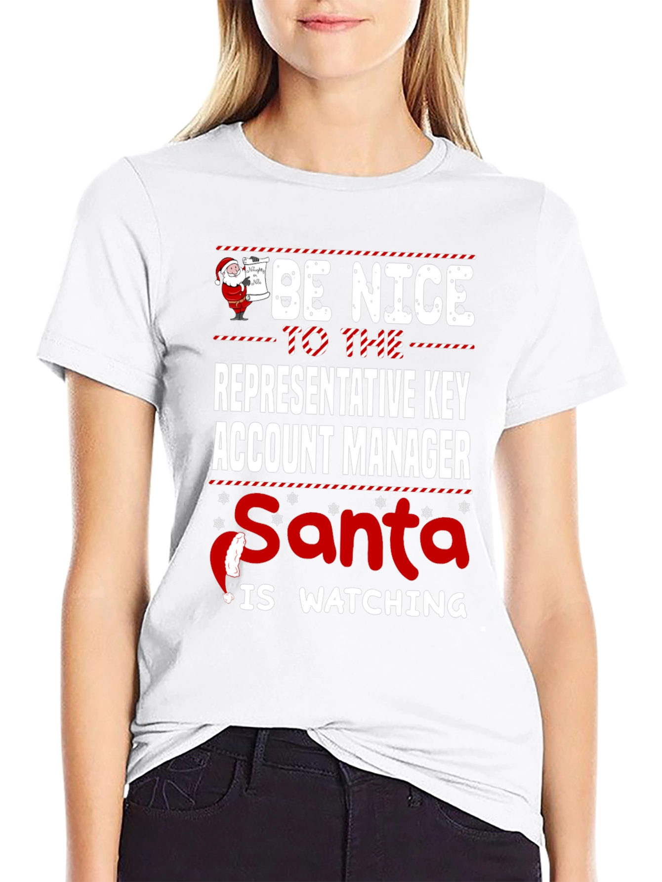 Be Nice to the Key Account Manager Christmas T-Shirt