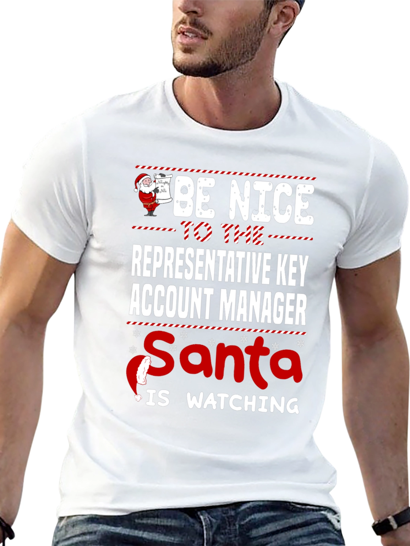 Be Nice to the Key Account Manager Christmas T-Shirt