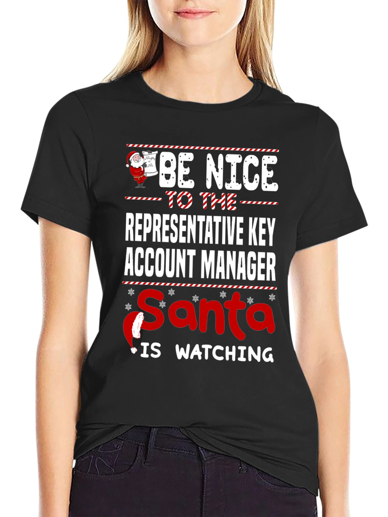 Be Nice to the Key Account Manager Christmas T-Shirt