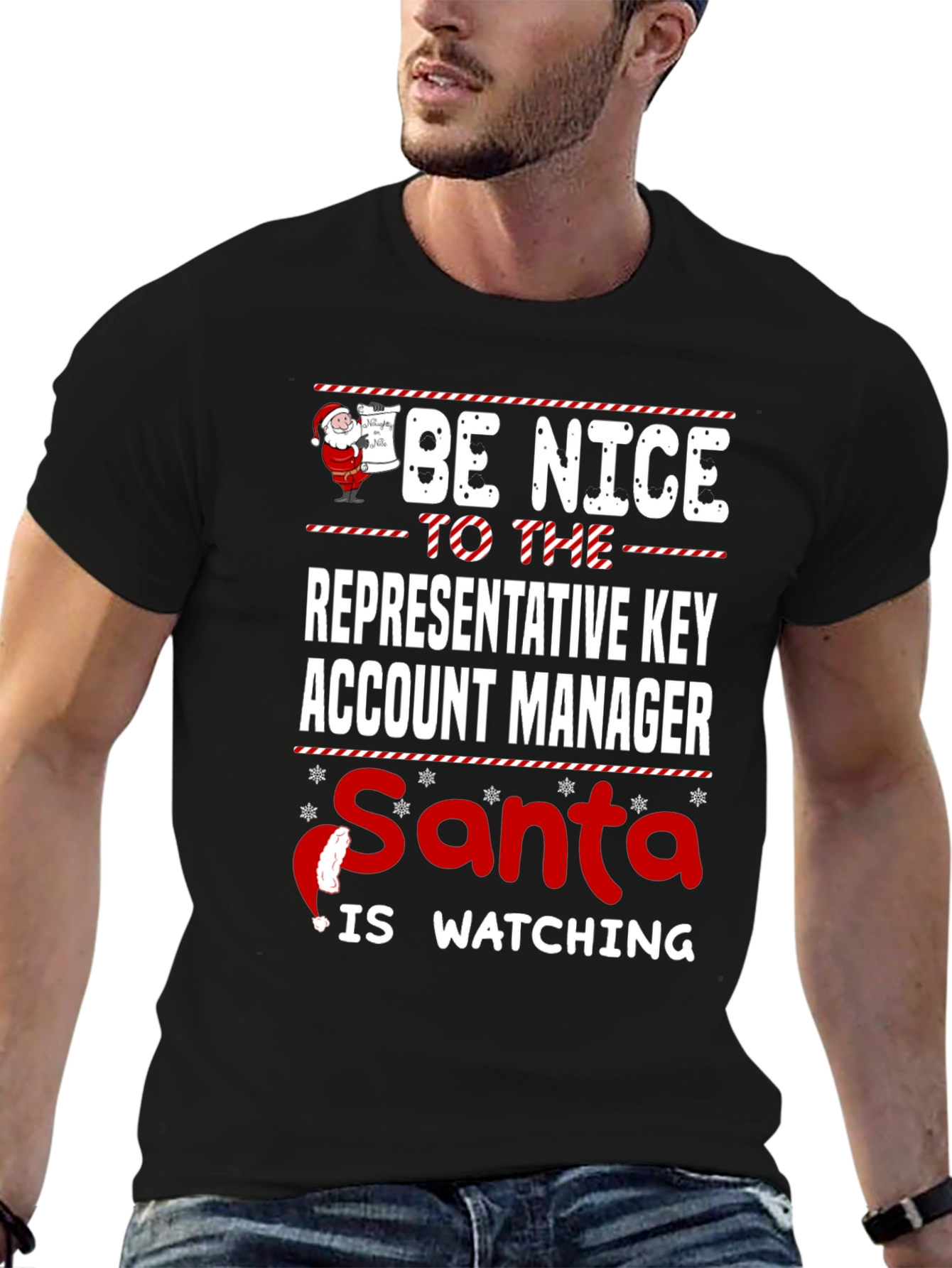 Be Nice to the Key Account Manager Christmas T-Shirt