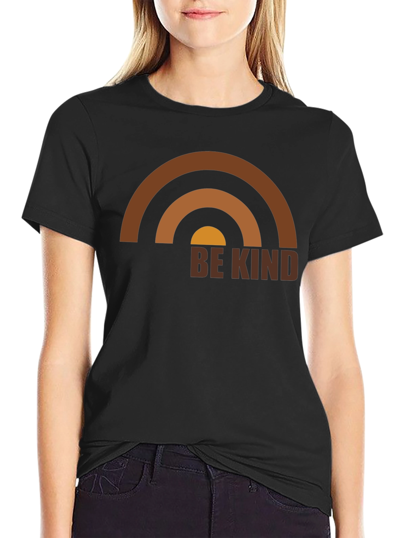 Be Kind Rainbow Graphic T-Shirt
