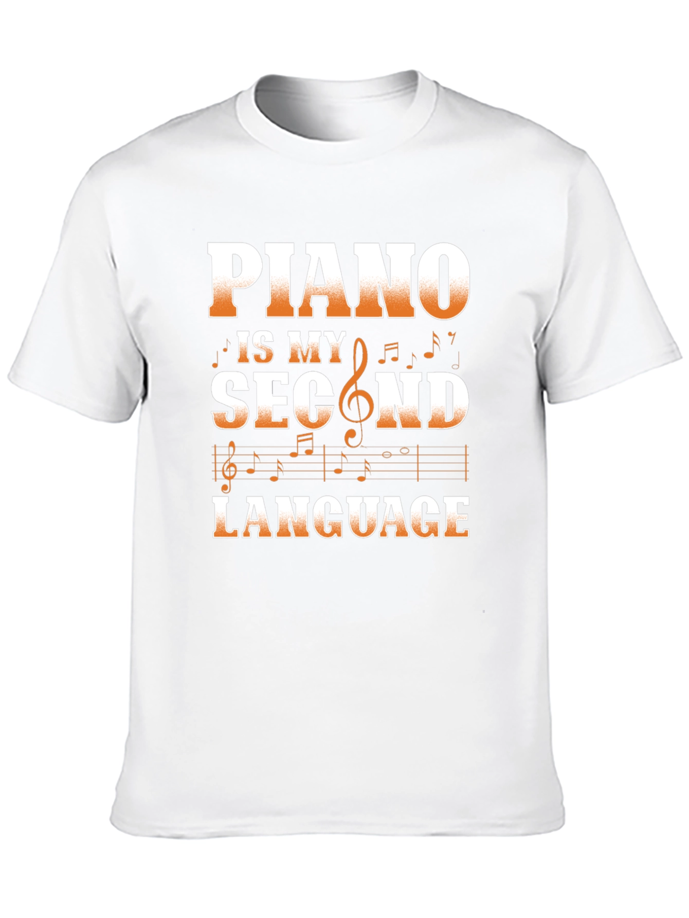 Piano is My Second Language Graphic Tee