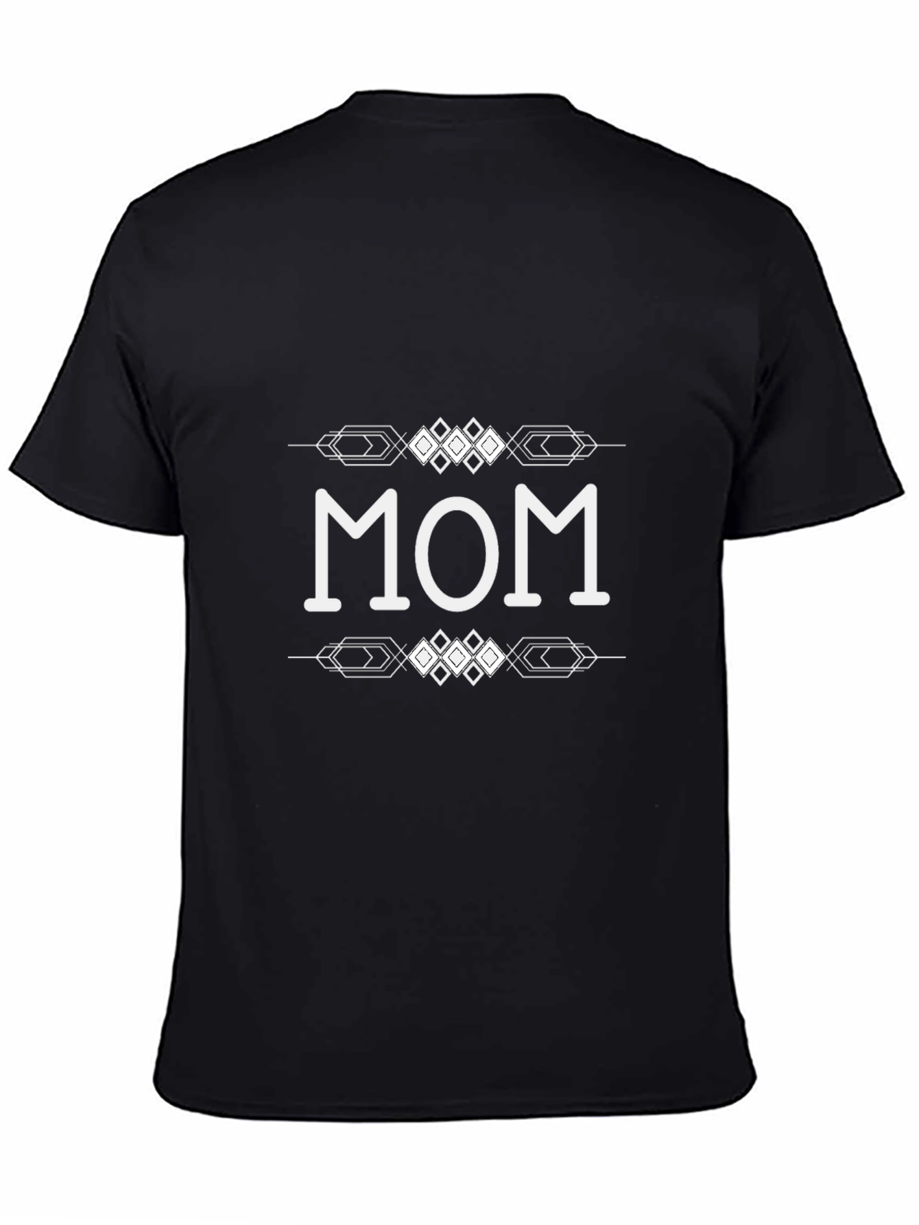 Stylish Mom Graphic Black T-Shirt