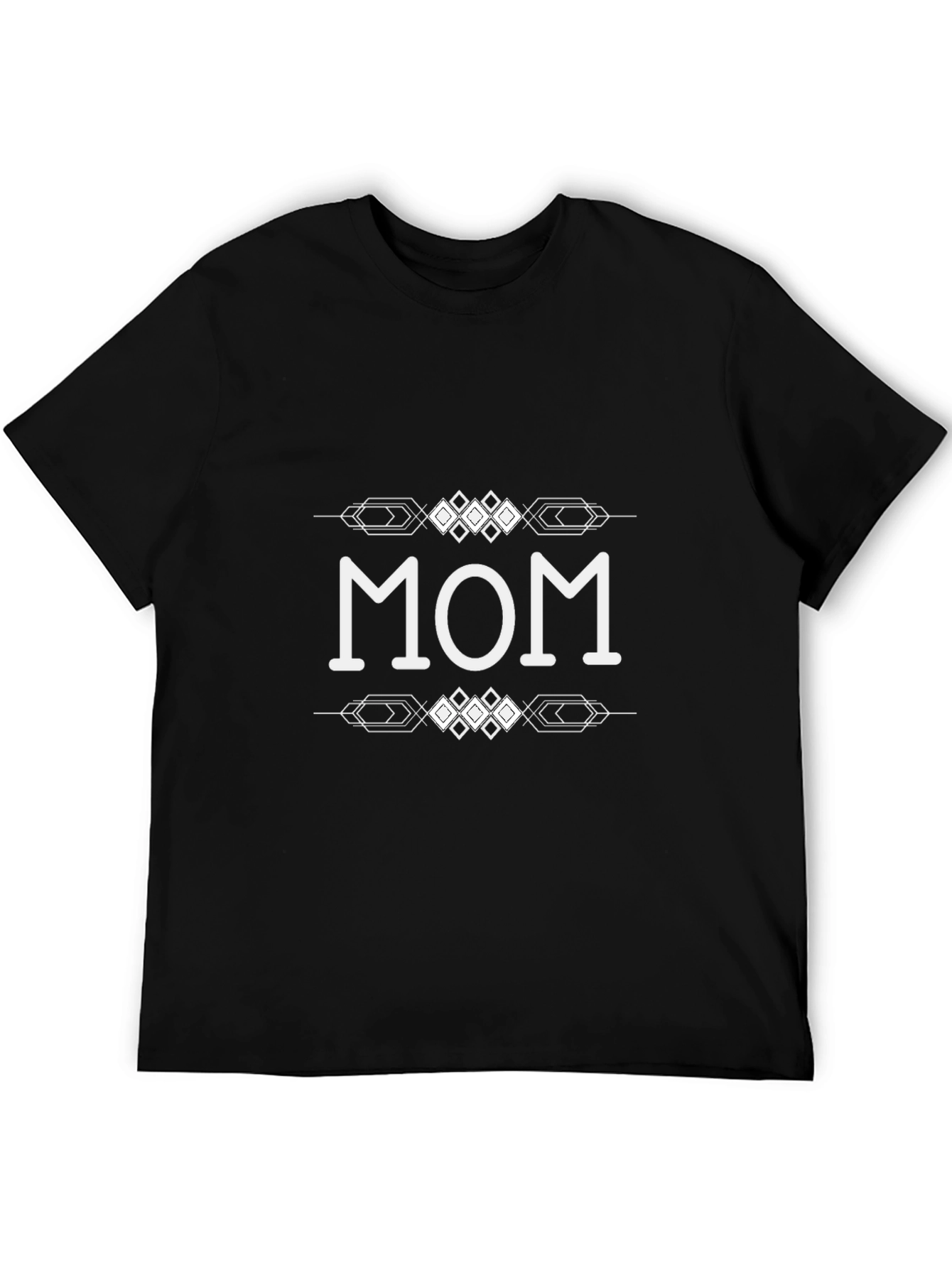 Stylish Mom Graphic Black T-Shirt