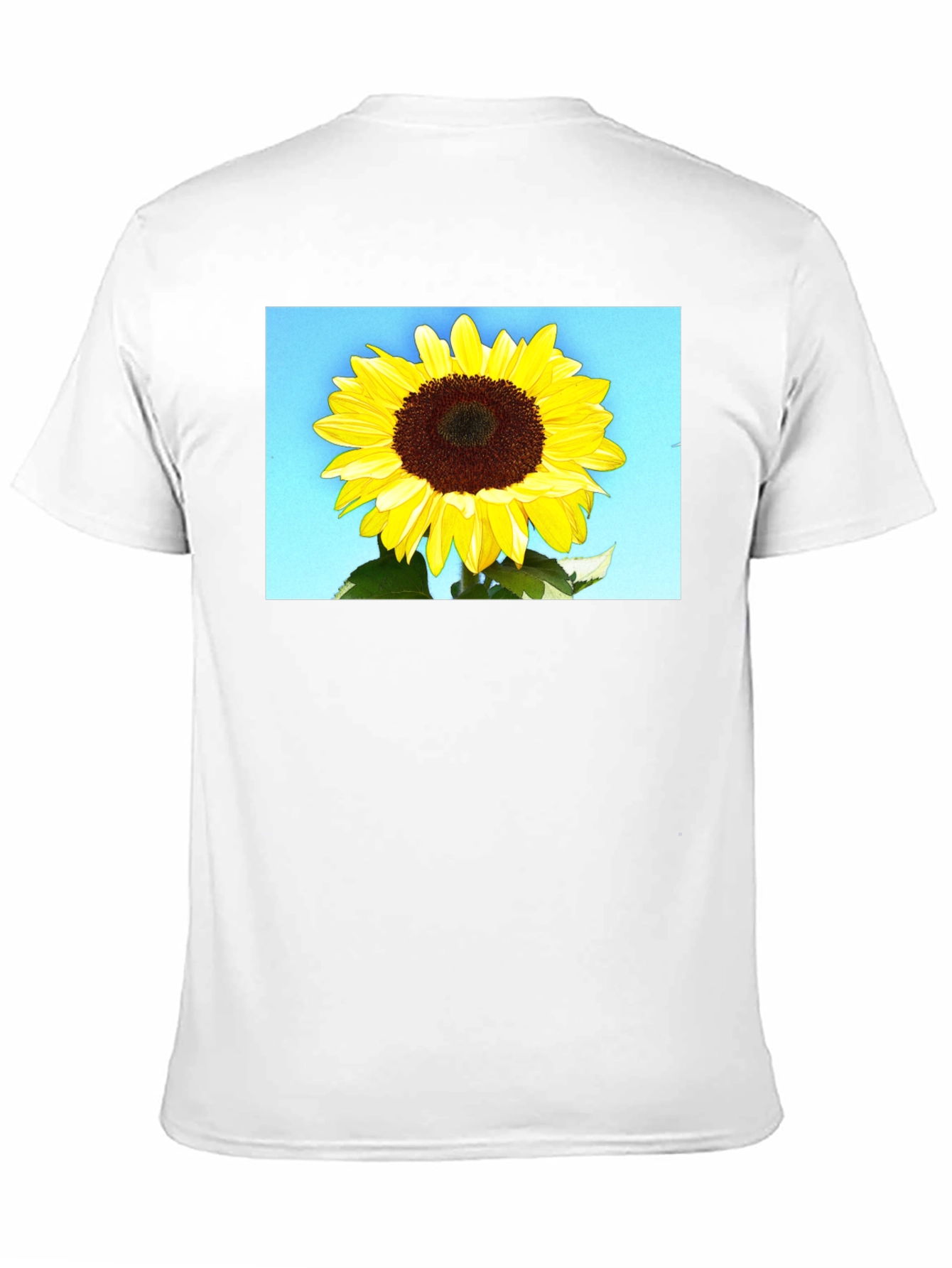 Sunflower Graphic Tee - Black Cotton Casual Wear
