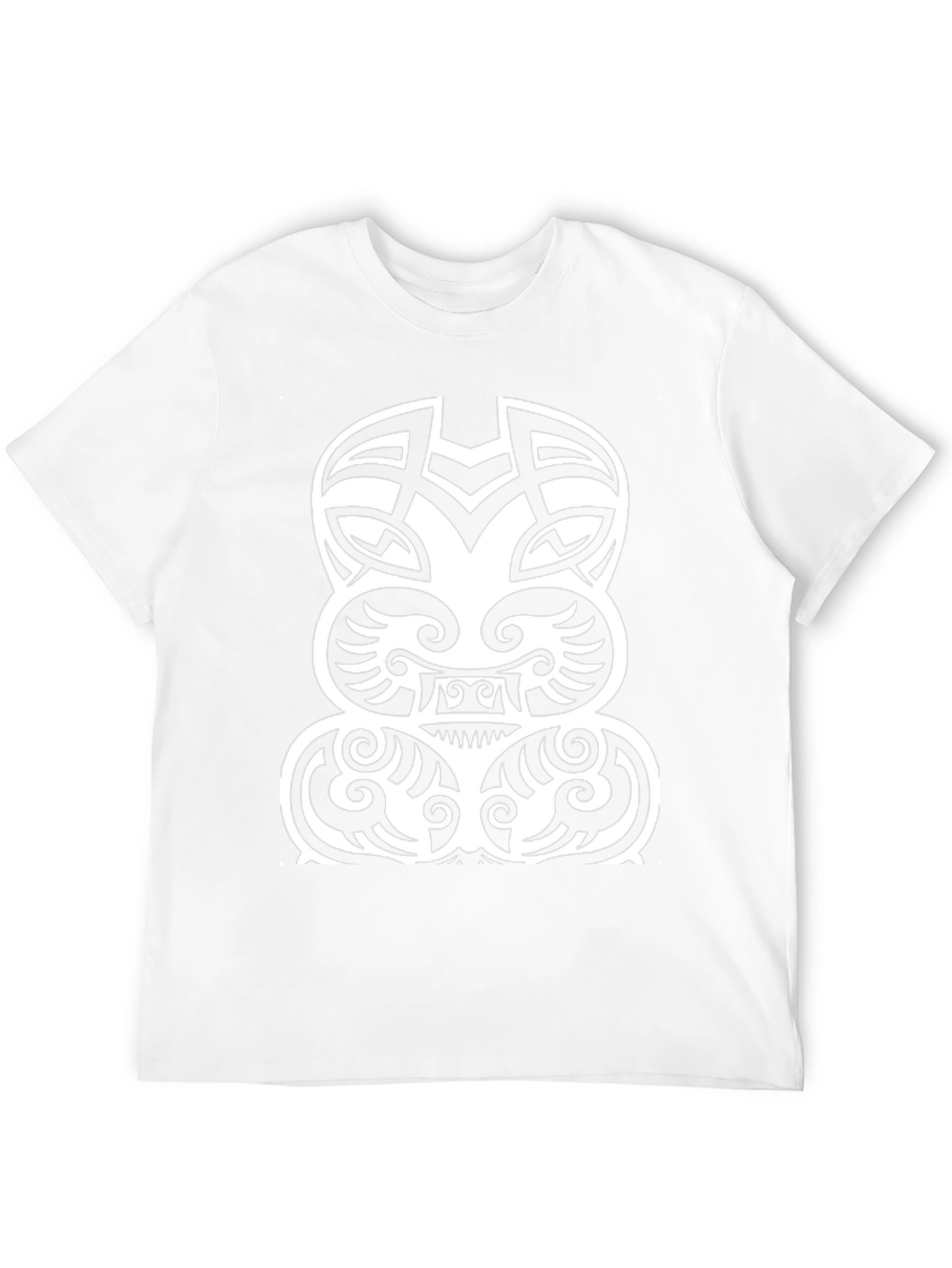 Tribal Tattoo Graphic T-Shirt - Black