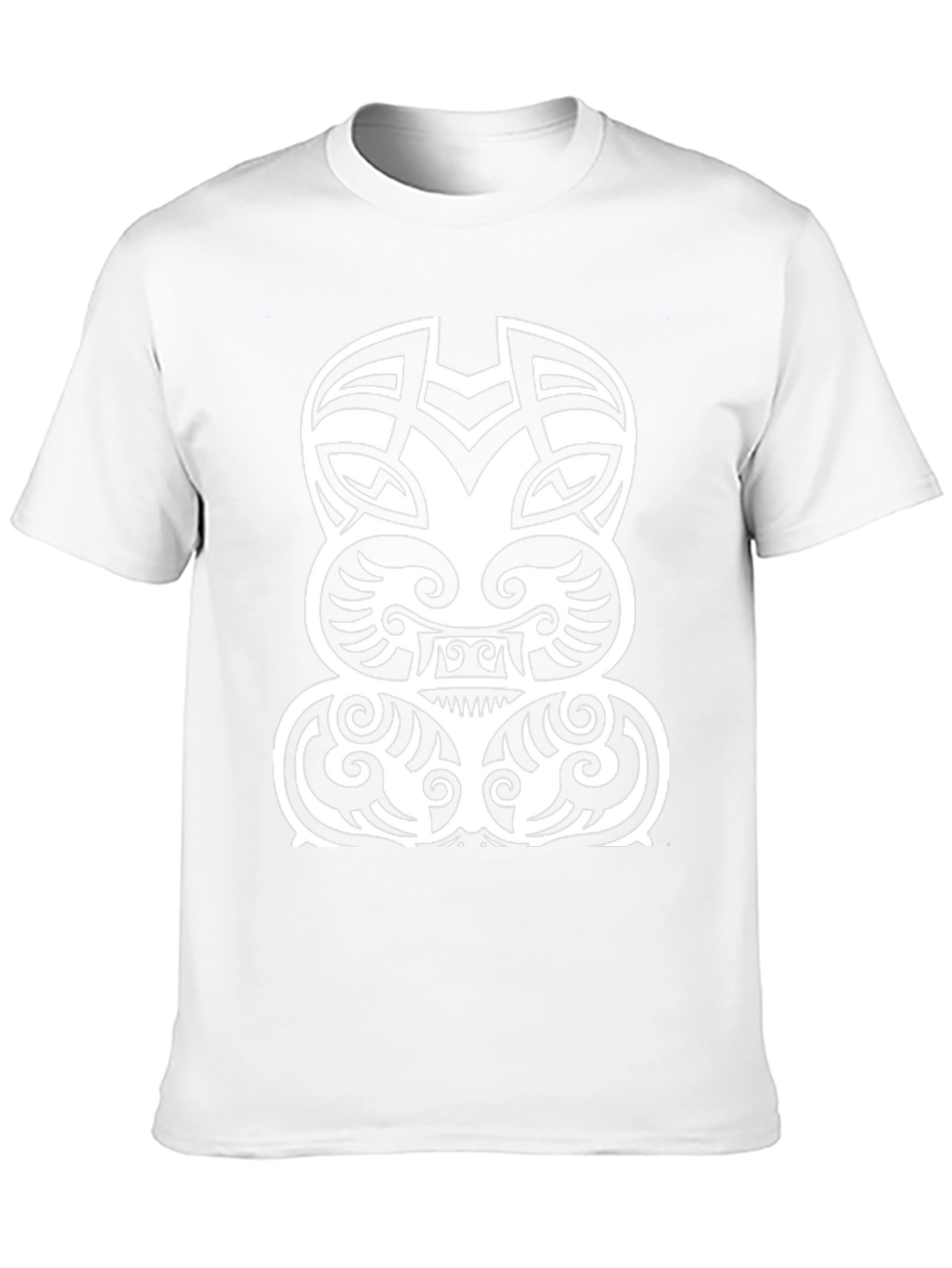 Tribal Tattoo Graphic T-Shirt - Black
