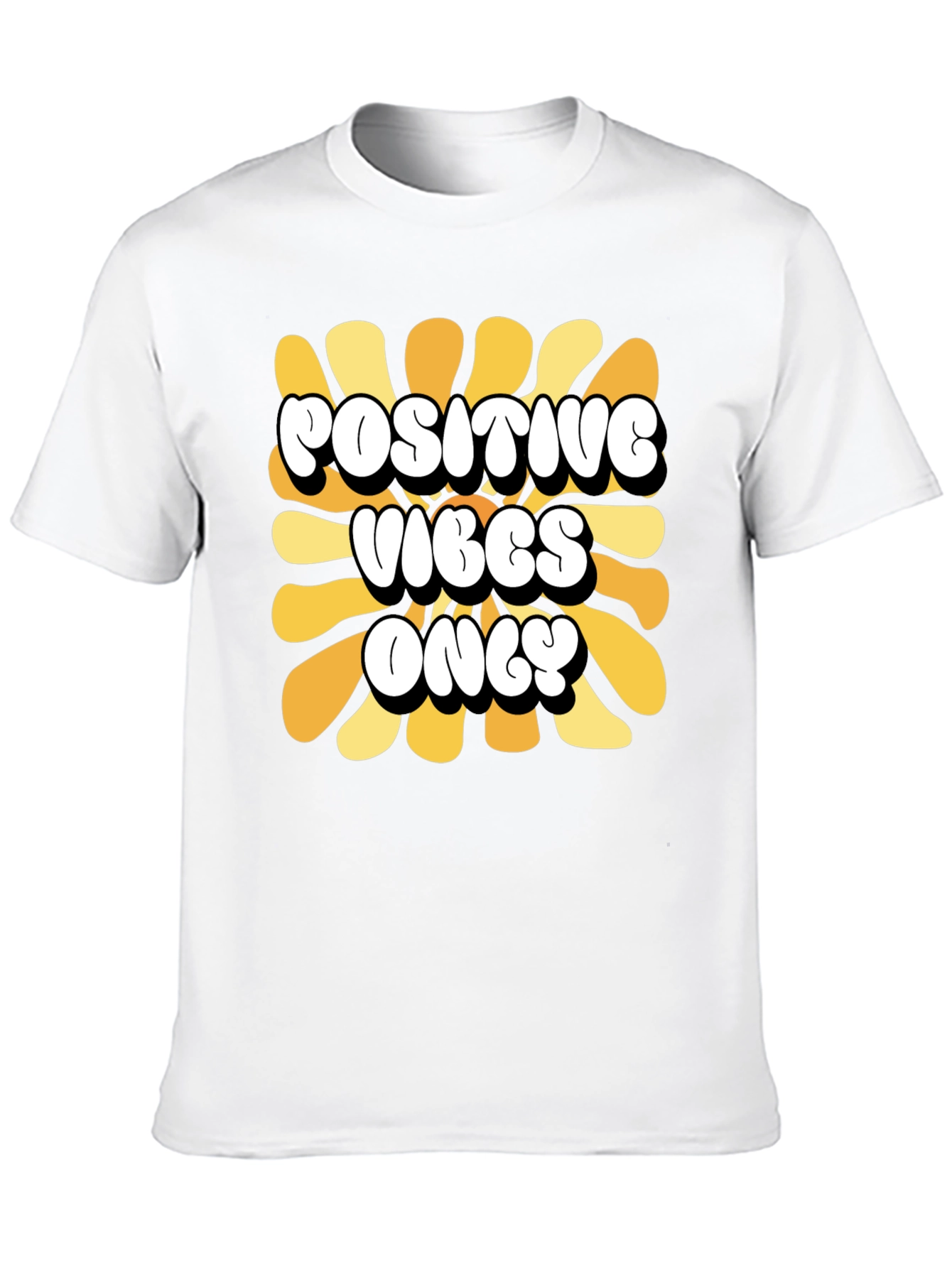 Positive Vibes Only Retro Graphic Tee