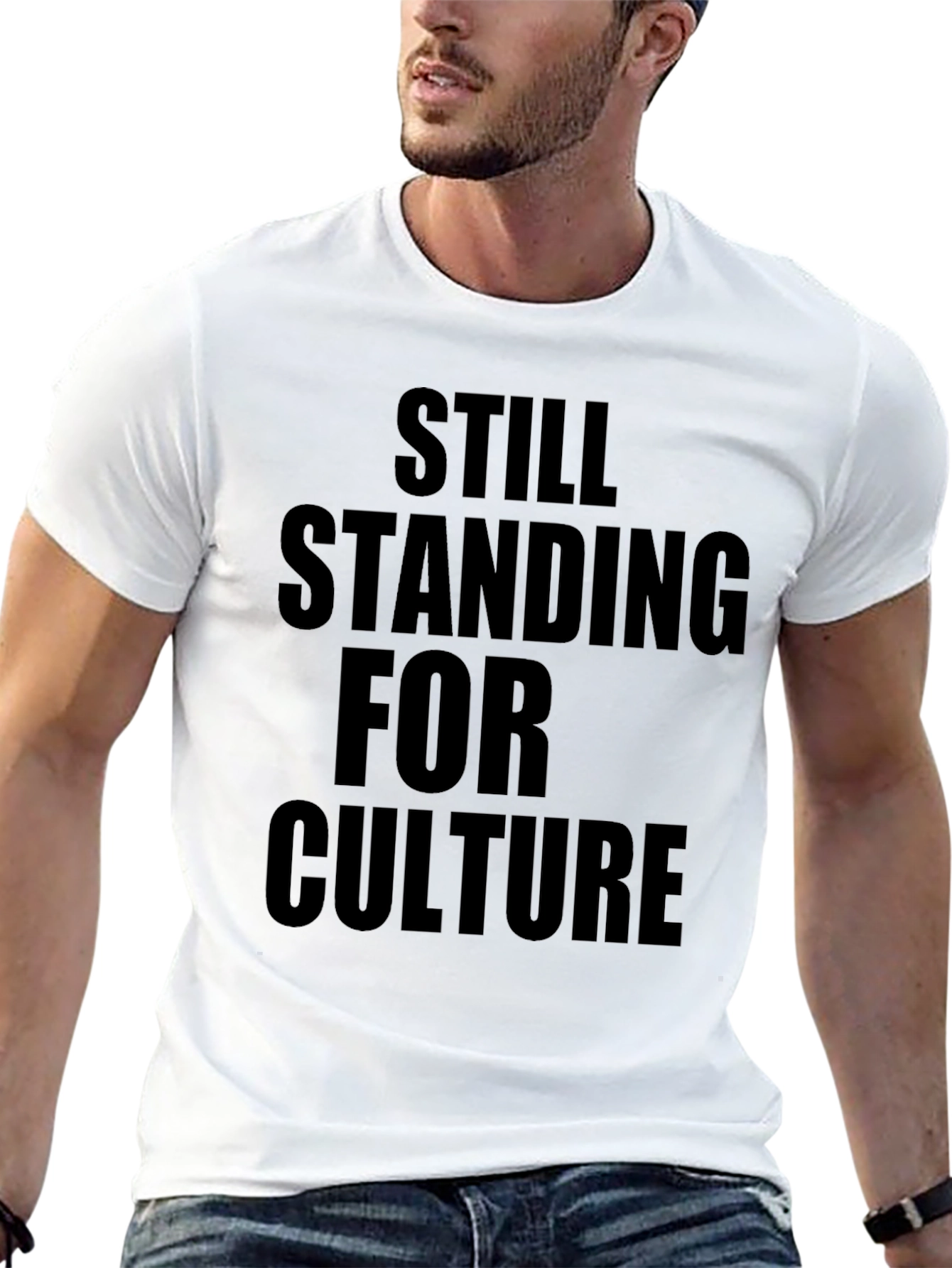 Still Standing for Culture Graphic Tee - Black