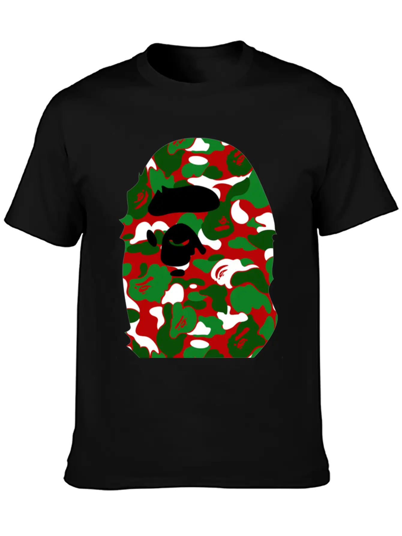 A Bathing Ape Camo Big Ape Head 2016 Basic Graphic T-Shirt – Daily Comfort In Soft Cotton