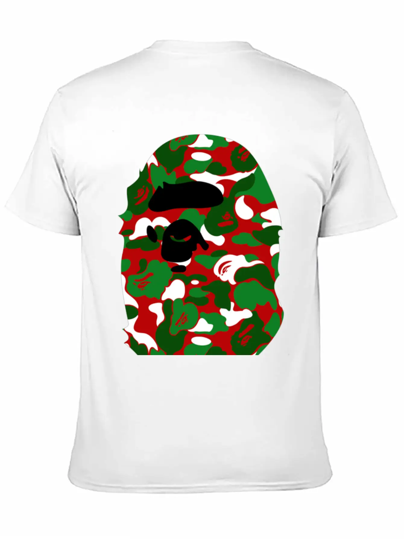 A Bathing Ape Camo Big Ape Head 2016 Basic Graphic T-Shirt – Daily Comfort In Soft Cotton
