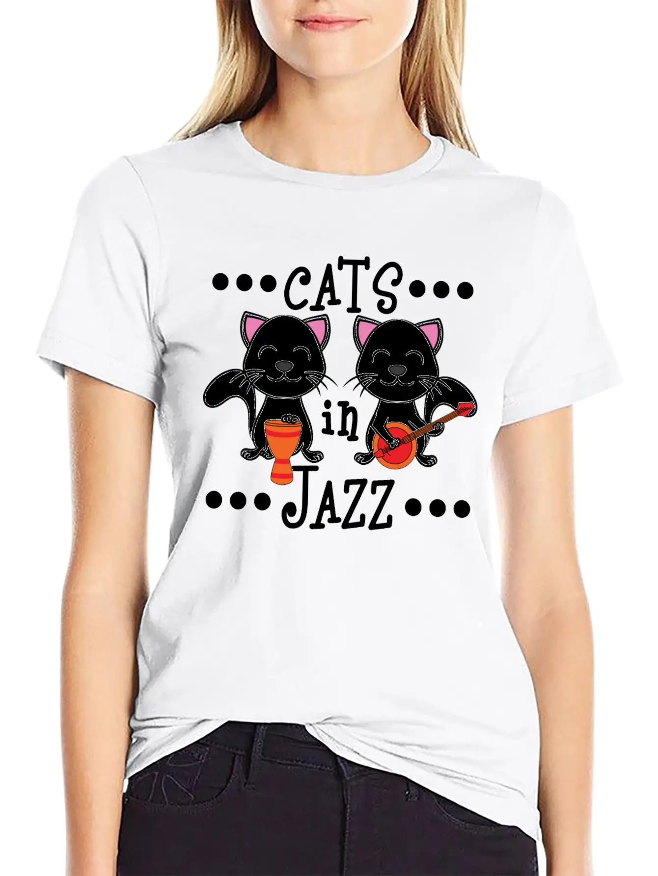 A Cute Cat Tee For Animal And Music Lovers Saying Soft Cotton Short Sleeve Tee – Unisex Wardrobe Staple