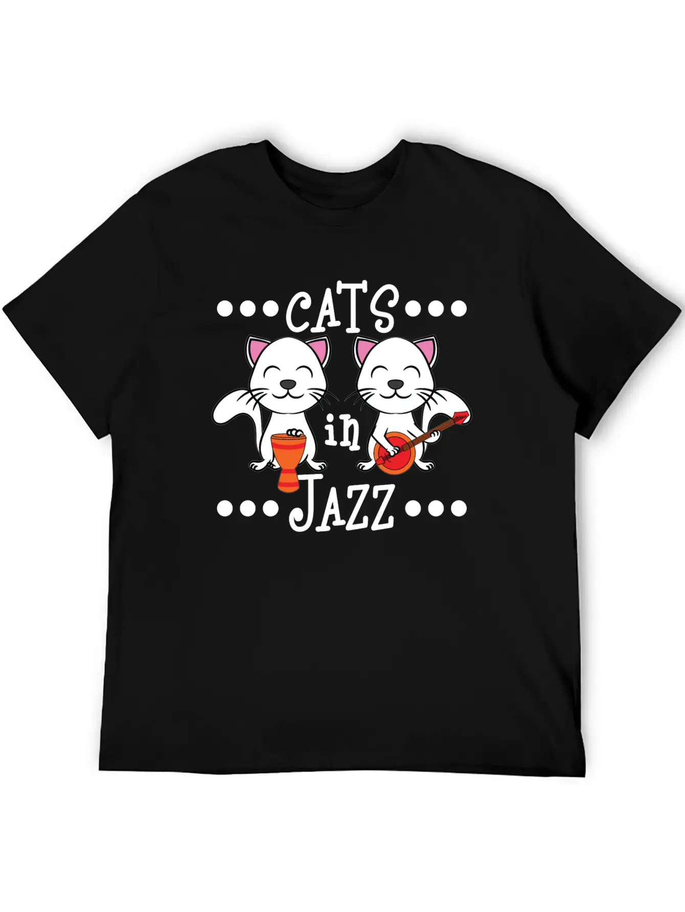 A Cute Cat Tee For Animal And Music Lovers Saying Soft Cotton Short Sleeve Tee – Unisex Wardrobe Staple