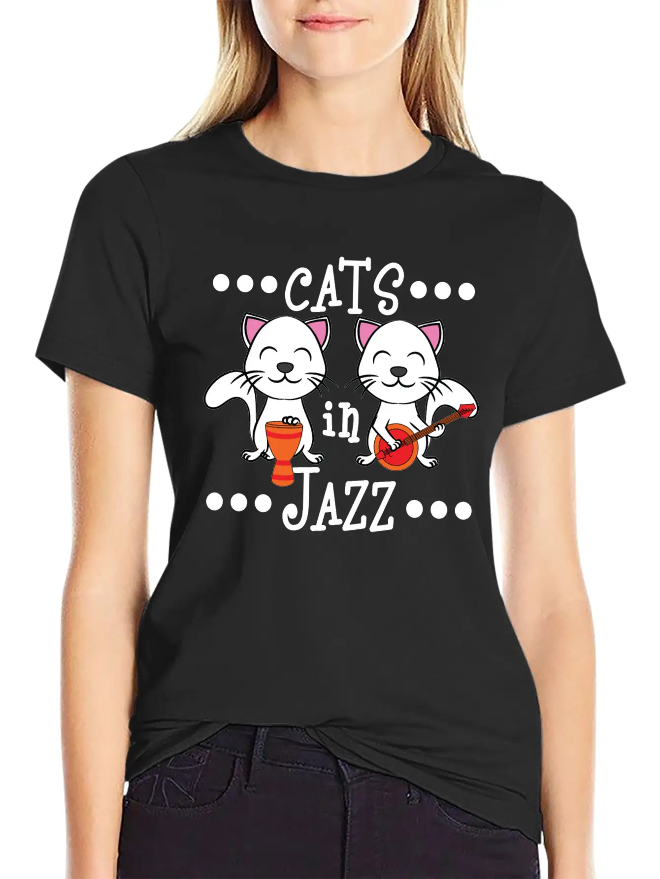 A Cute Cat Tee For Animal And Music Lovers Saying Soft Cotton Short Sleeve Tee – Unisex Wardrobe Staple