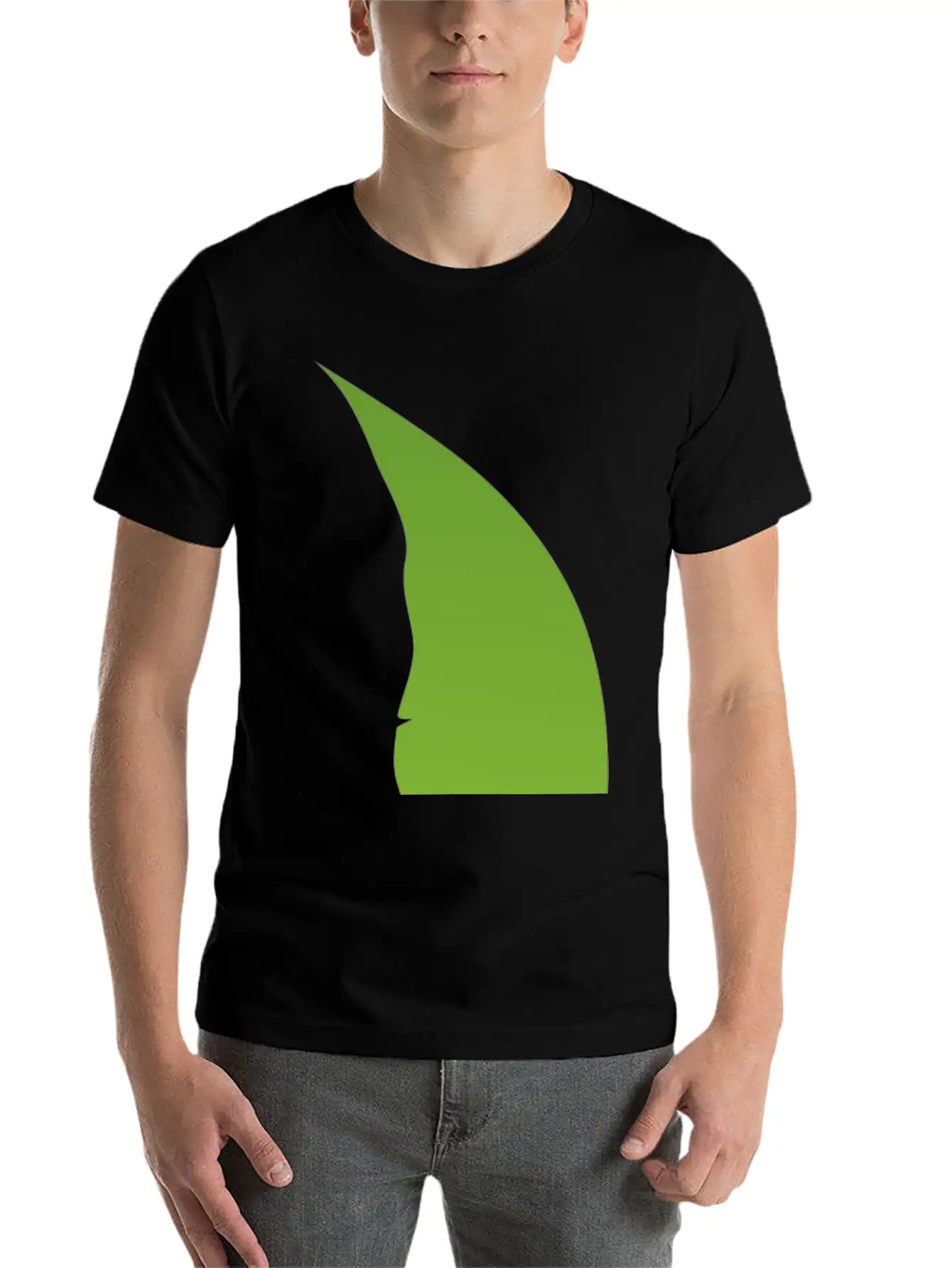 A FACE IN A TREE LEAF Unisex Casual T-Shirt – Clean Design For Daily Comfort