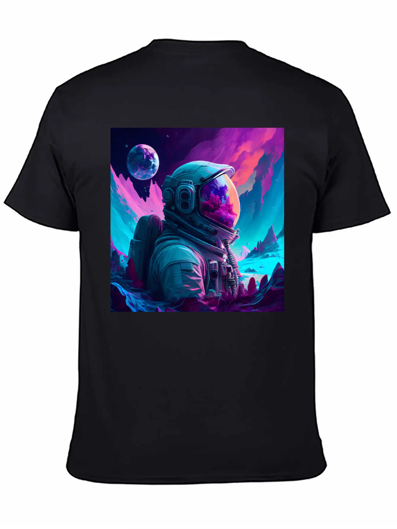 A Futuristic Astronaut In Full Spacesuit Gear Relaxed Everyday Tee – Lightweight And Durable Cotton