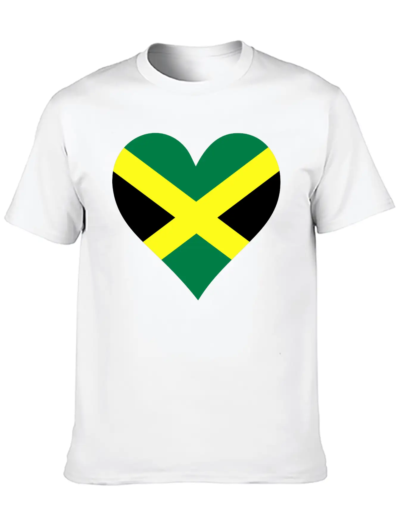 A Heart For Jamaica Lightweight Cotton T-Shirt – Daily Comfort Graphic Shirt
