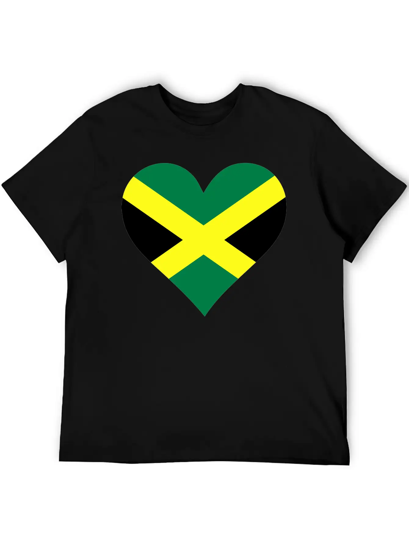 A Heart For Jamaica Lightweight Cotton T-Shirt – Daily Comfort Graphic Shirt