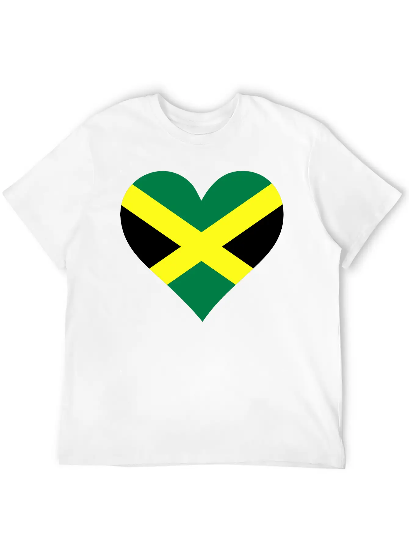 A Heart For Jamaica Lightweight Cotton T-Shirt – Daily Comfort Graphic Shirt