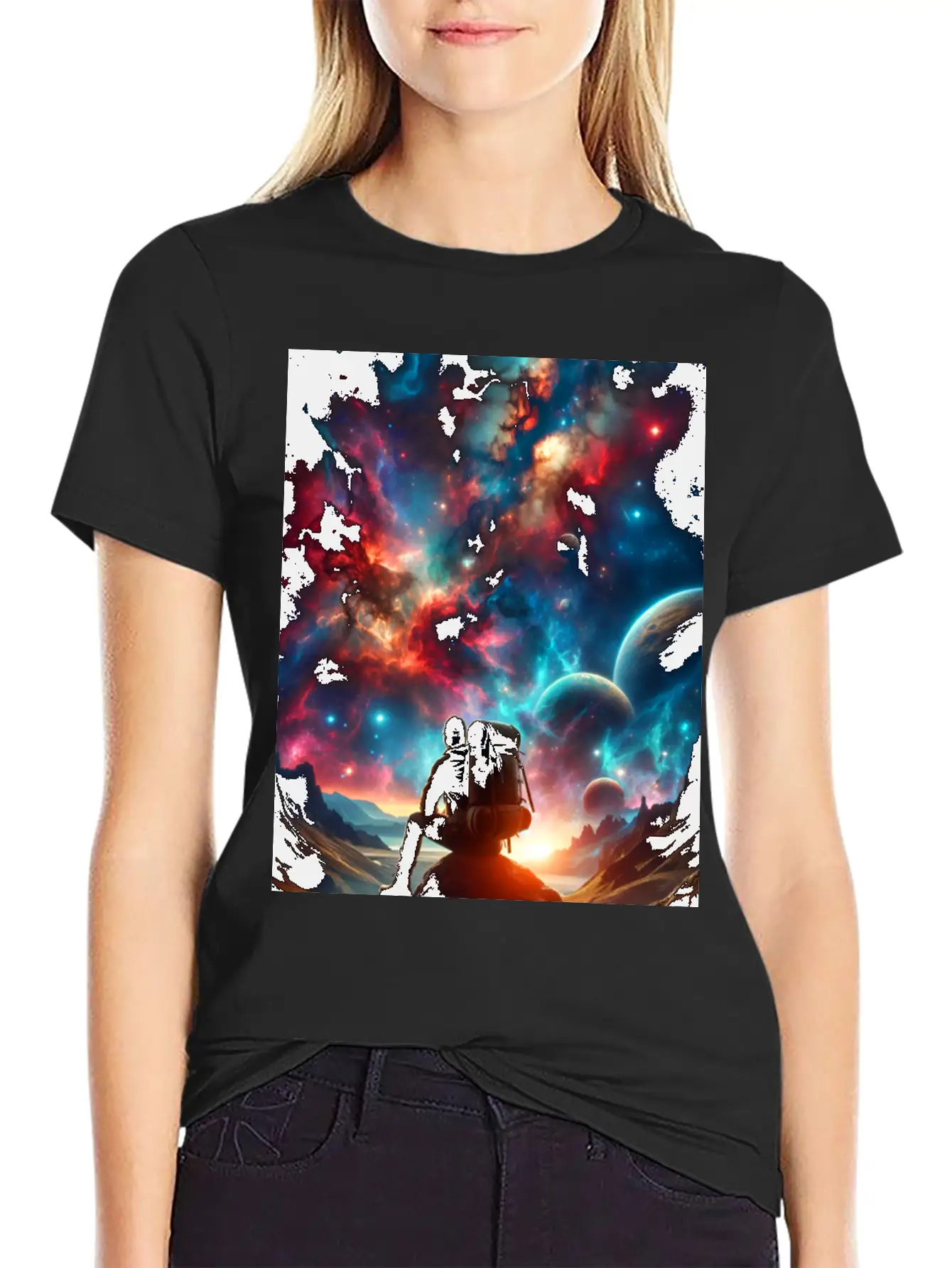 A Lonely Journey In The Embrace Of Infinity. Unisex Casual T-Shirt – Clean Design For Daily Comfort
