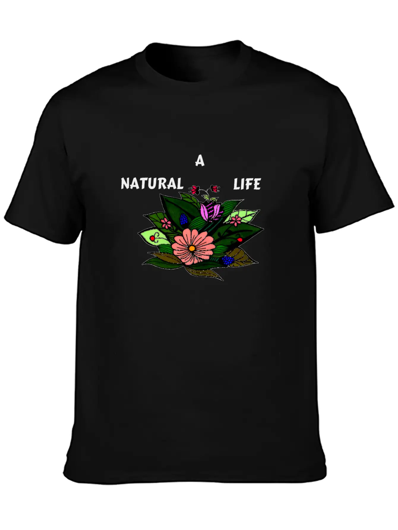 A NATURAL LIFE Modern Fit Casual T-Shirt – Clean And Versatile Design