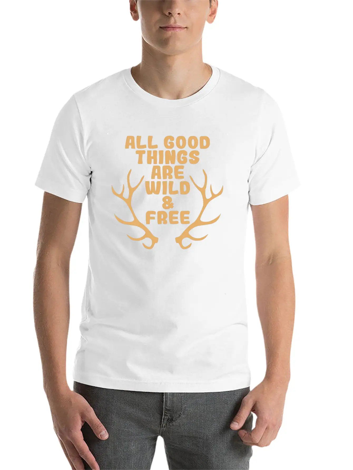 A Perfect Gift For Wild Friends Saying "All Good Lightweight Cotton T-Shirt – Daily Comfort Graphic Shirt