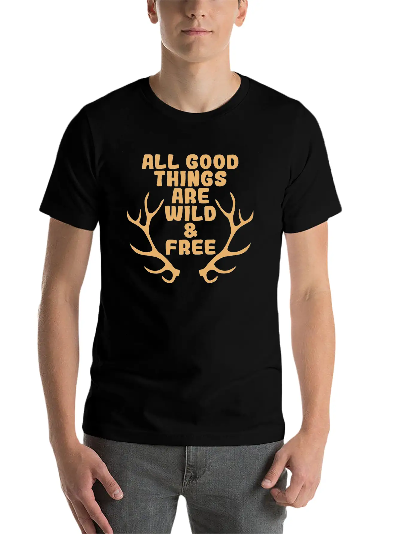A Perfect Gift For Wild Friends Saying "All Good Lightweight Cotton T-Shirt – Daily Comfort Graphic Shirt