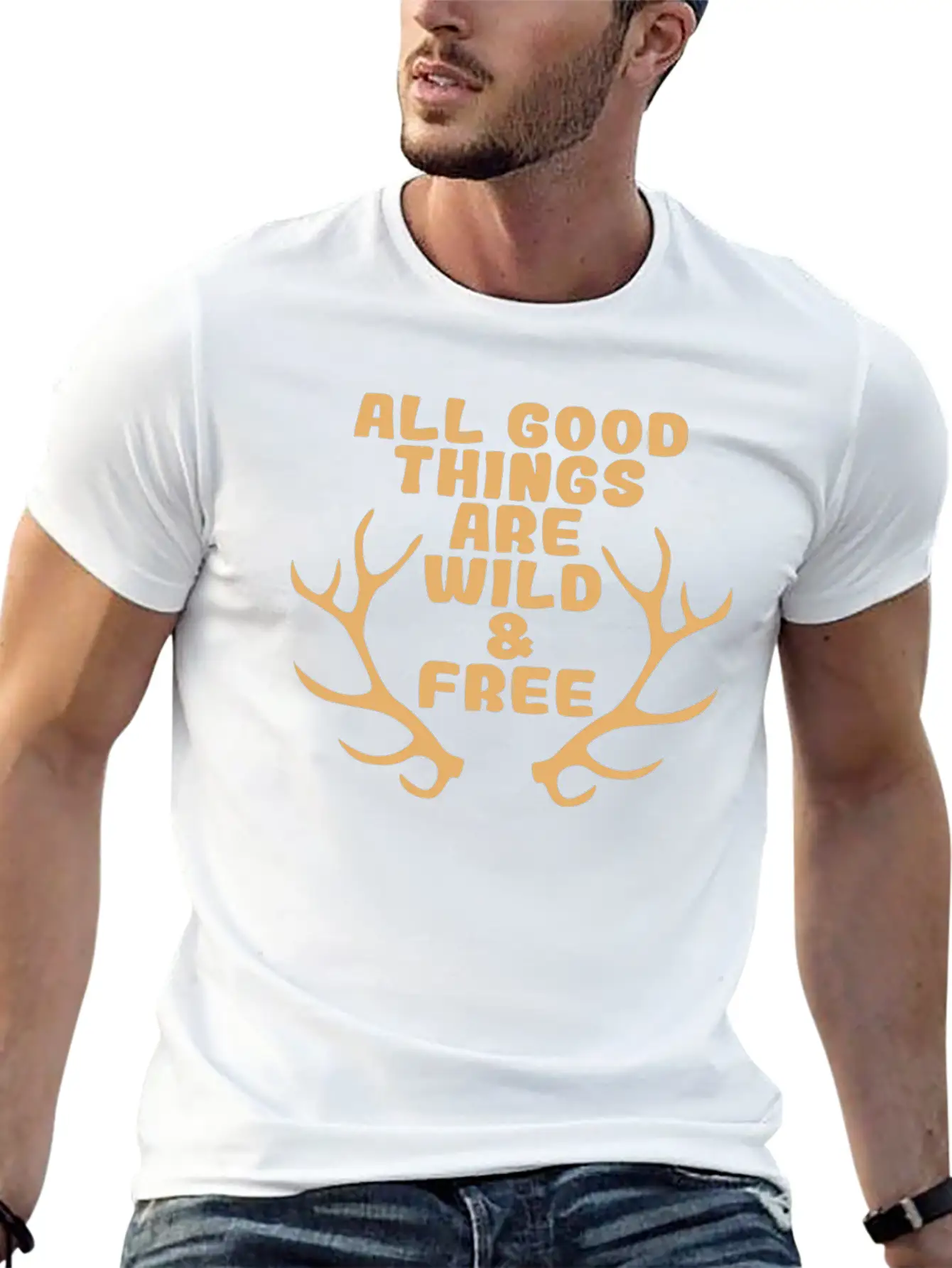 A Perfect Gift For Wild Friends Saying "All Good Lightweight Cotton T-Shirt – Daily Comfort Graphic Shirt