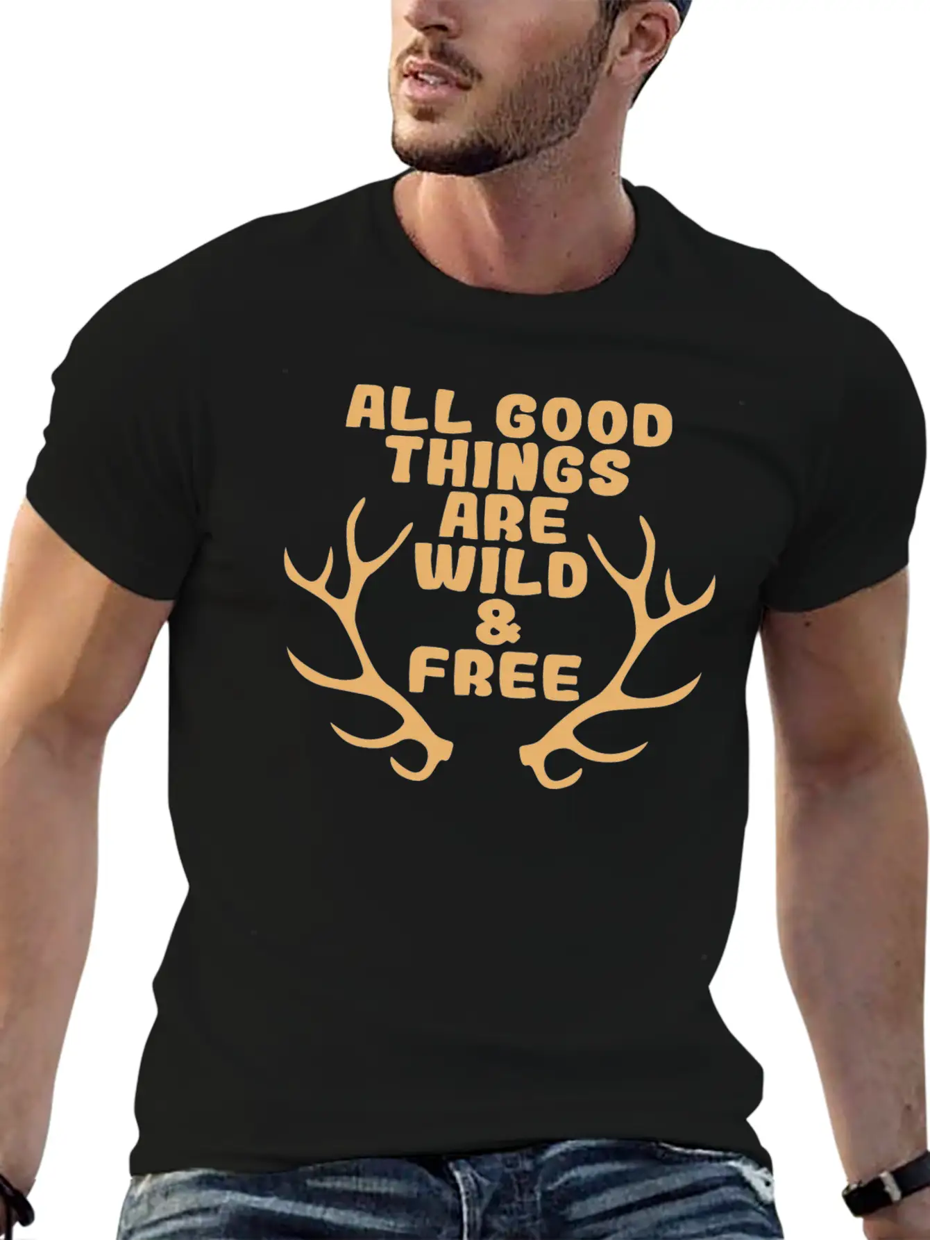 A Perfect Gift For Wild Friends Saying "All Good Lightweight Cotton T-Shirt – Daily Comfort Graphic Shirt