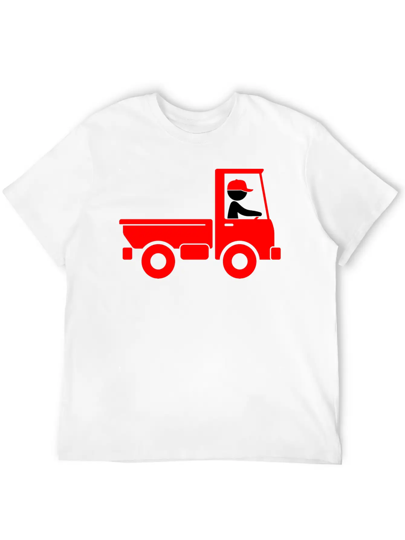 A Pickup Truck Drives To A Warehouse Classic Fit Graphic Tee For Daily Comfort – Unisex Cotton Shirt