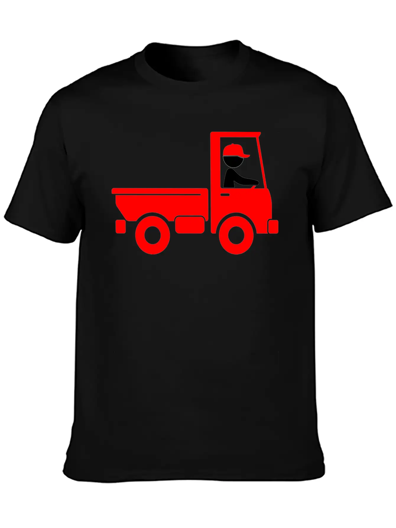 A Pickup Truck Drives To A Warehouse Classic Fit Graphic Tee For Daily Comfort – Unisex Cotton Shirt